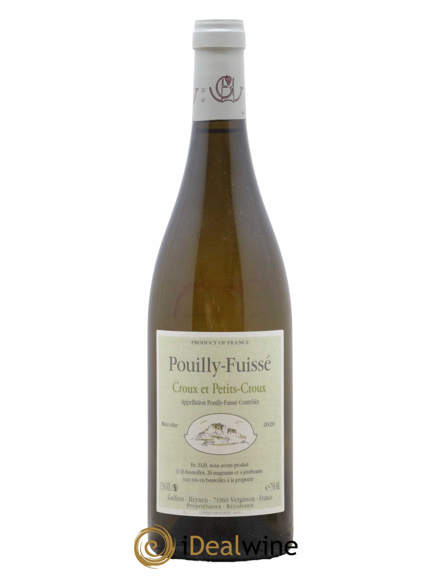 Pouilly-Fuissé Croux et Petits croux Guffens-Heynen 2020 - Lot de 1 bouteille - 0