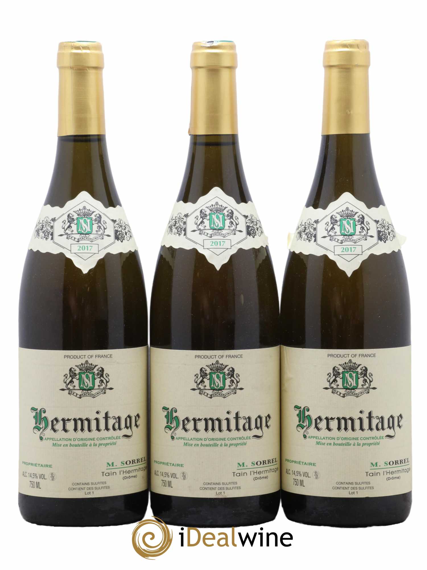 Hermitage Marc Sorrel 2017 - Lot de 3 bouteilles - 0