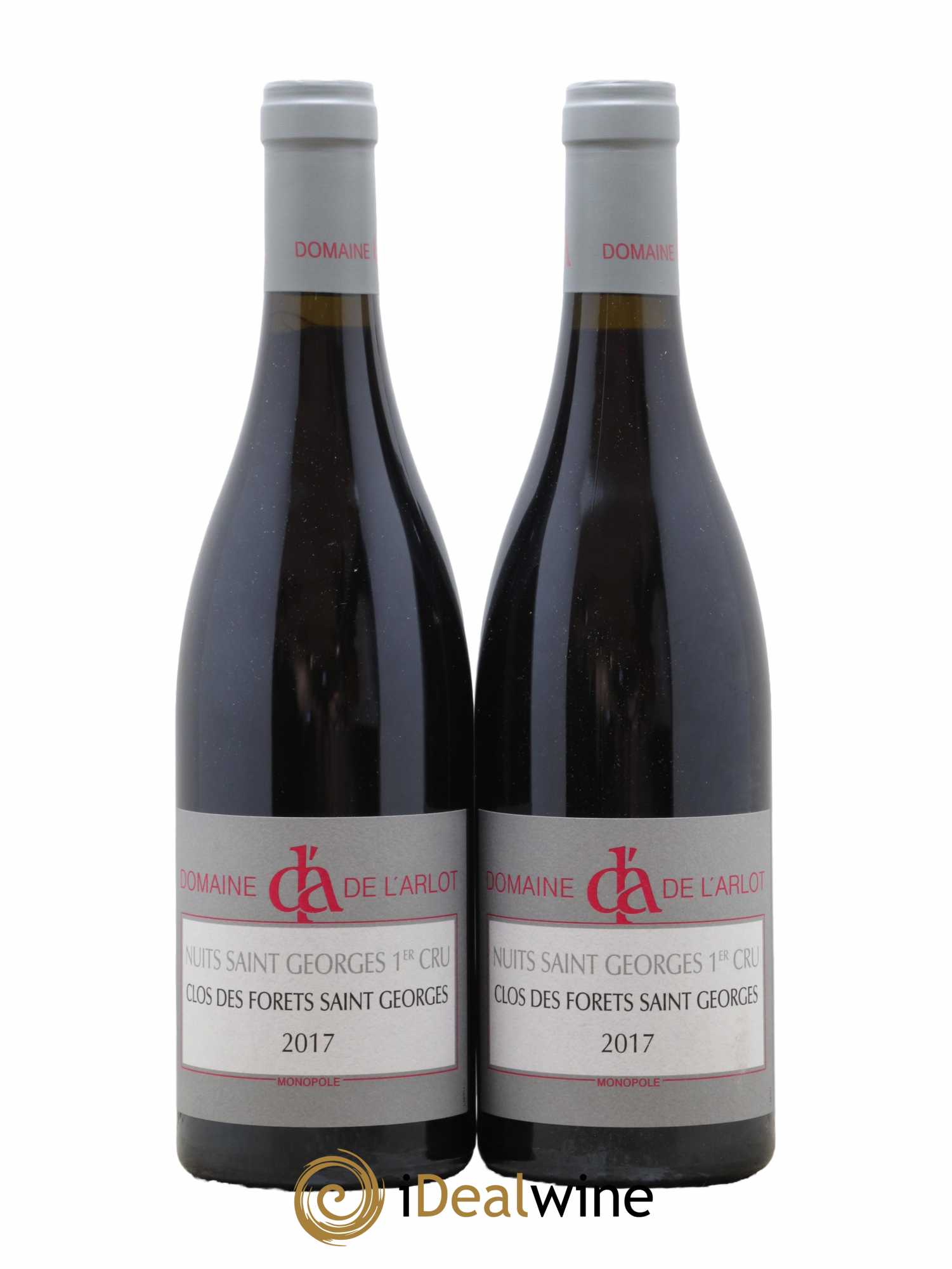 Nuits-Saint-Georges 1er Cru Clos des Forêts Saint-Georges Domaine de l'Arlot 2017 - Lot de 2 bouteilles - 0