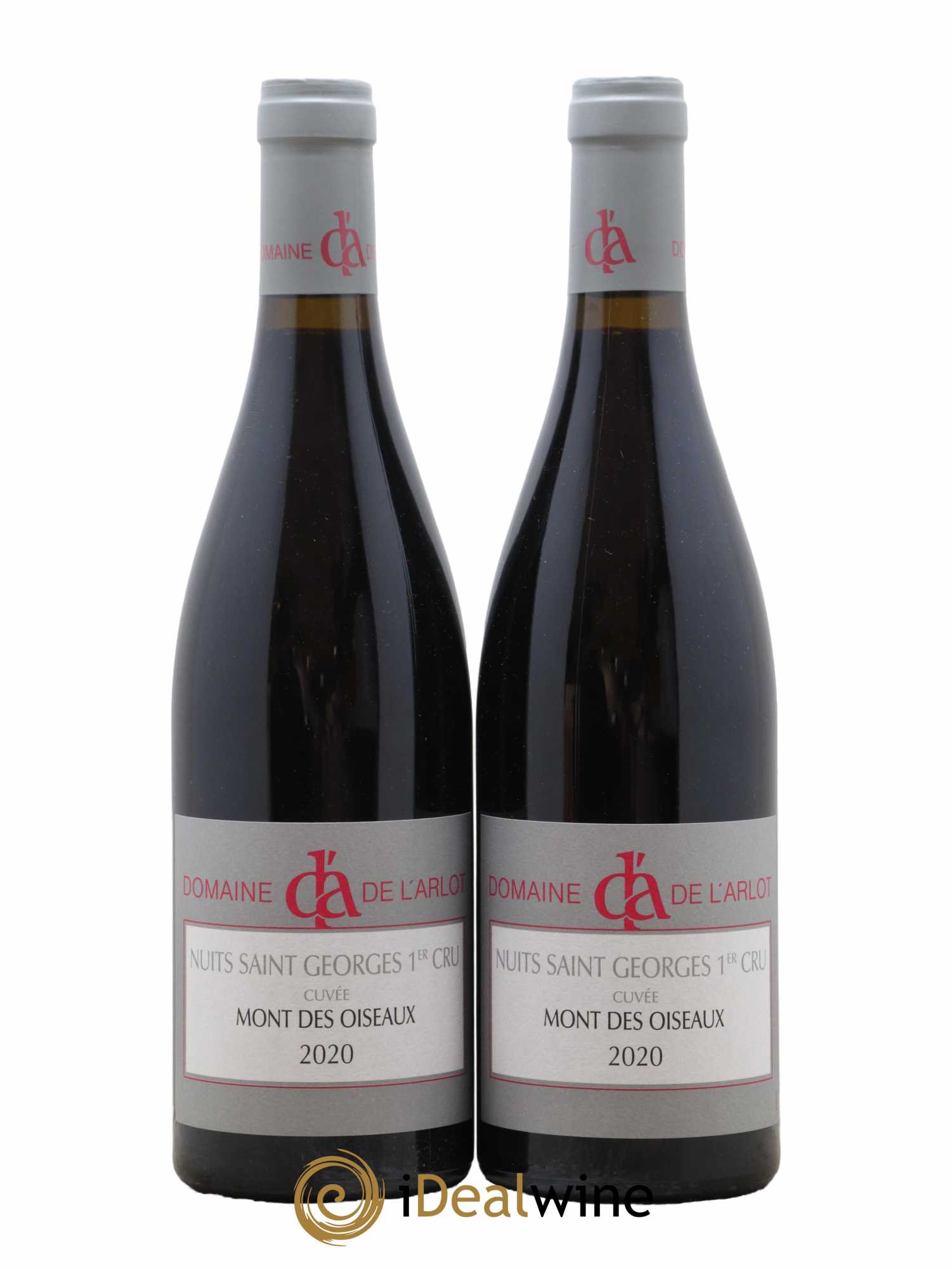 Nuits-Saint-Georges 1er Cru Mont des Oiseaux Domaine de l'Arlot 2020 - Lot de 2 bouteilles - 0