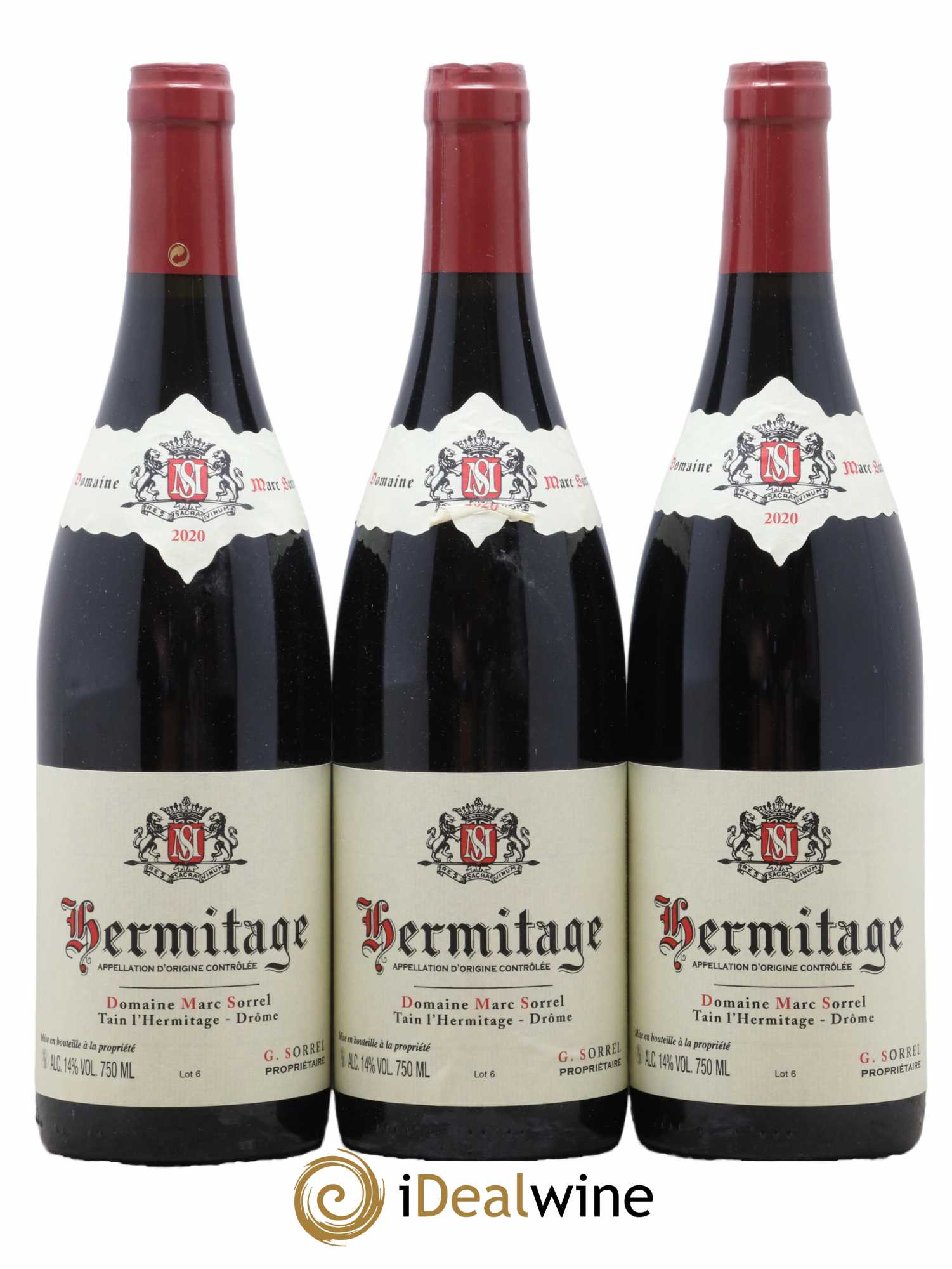 Hermitage Marc Sorrel 2020 - Lot de 3 bouteilles - 0