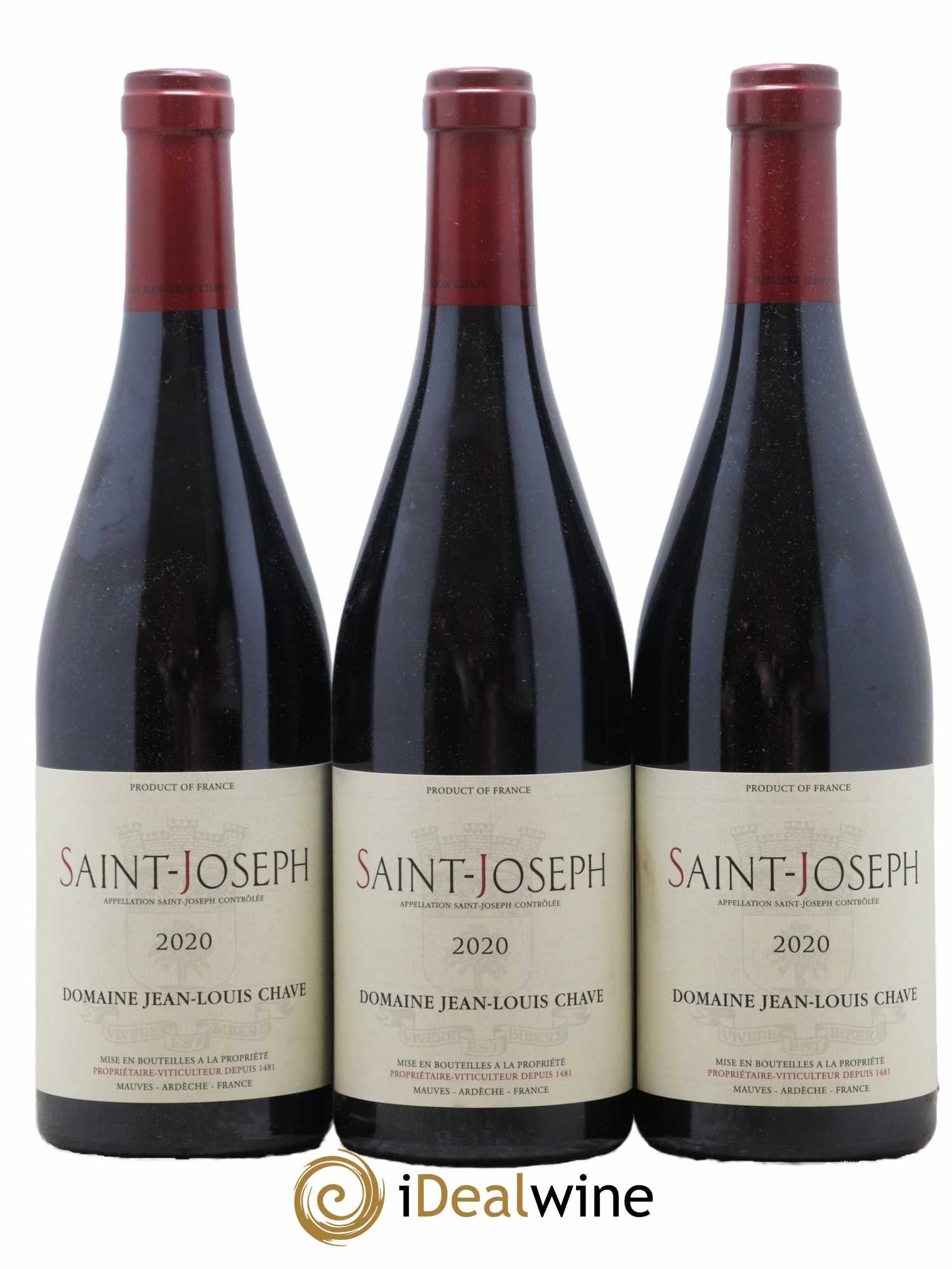 Saint-Joseph Jean-Louis Chave 2020 - Lot de 3 bouteilles - 0