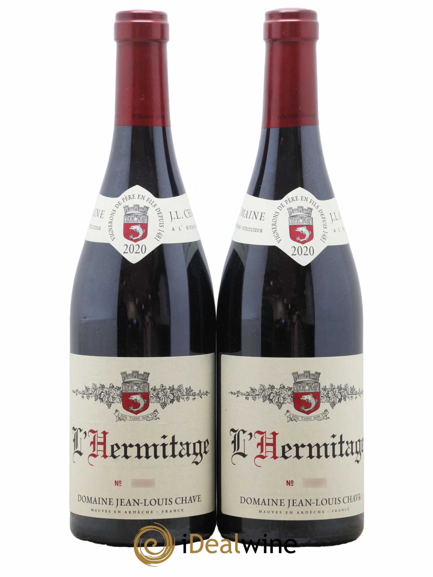 Hermitage Jean-Louis Chave 2020 - Lot de 2 bouteilles - 0