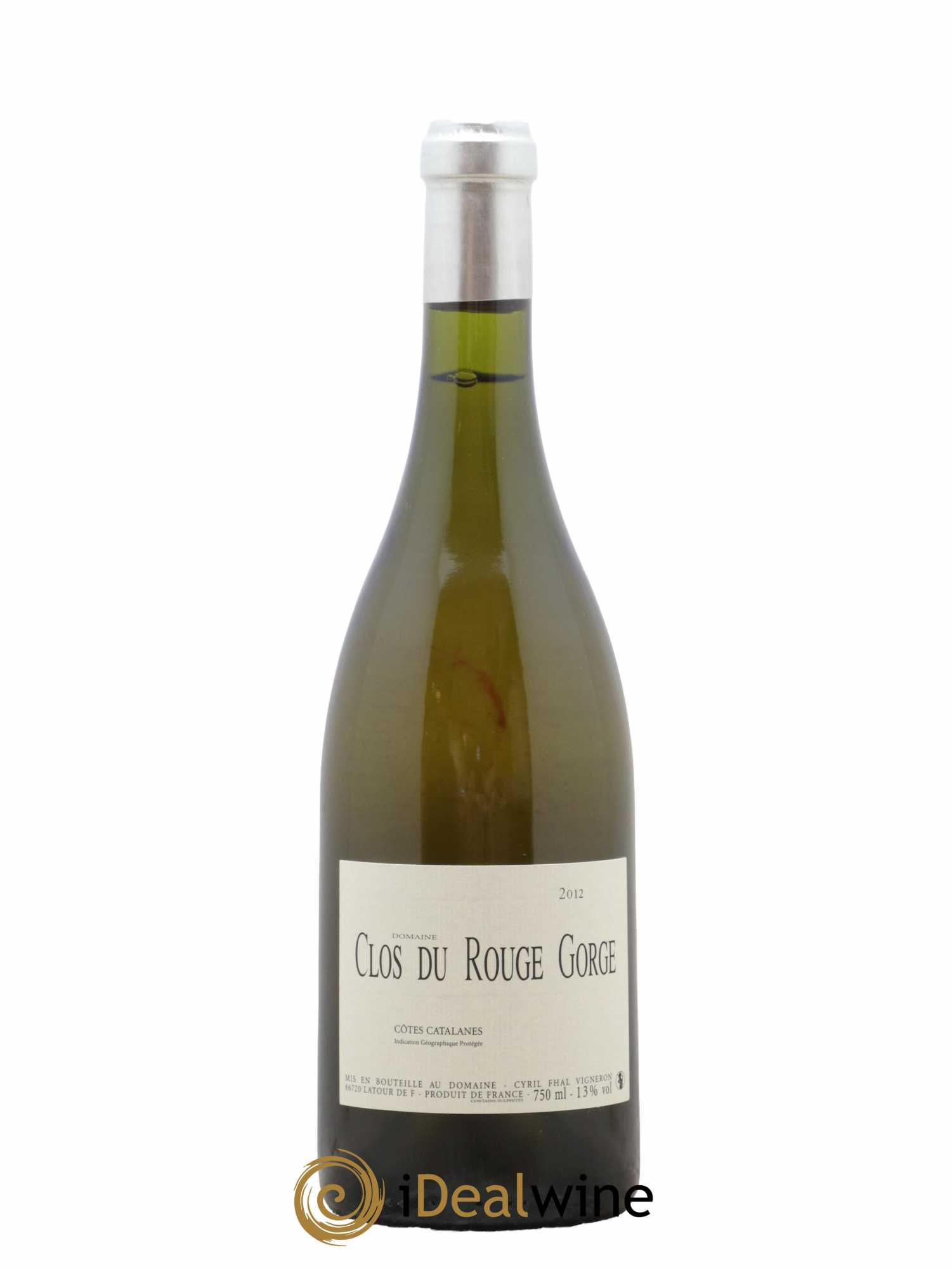 Côtes Catalanes Clos du Rouge Gorge Cyril Fhal 2012 - Lot de 1 bouteille - 0