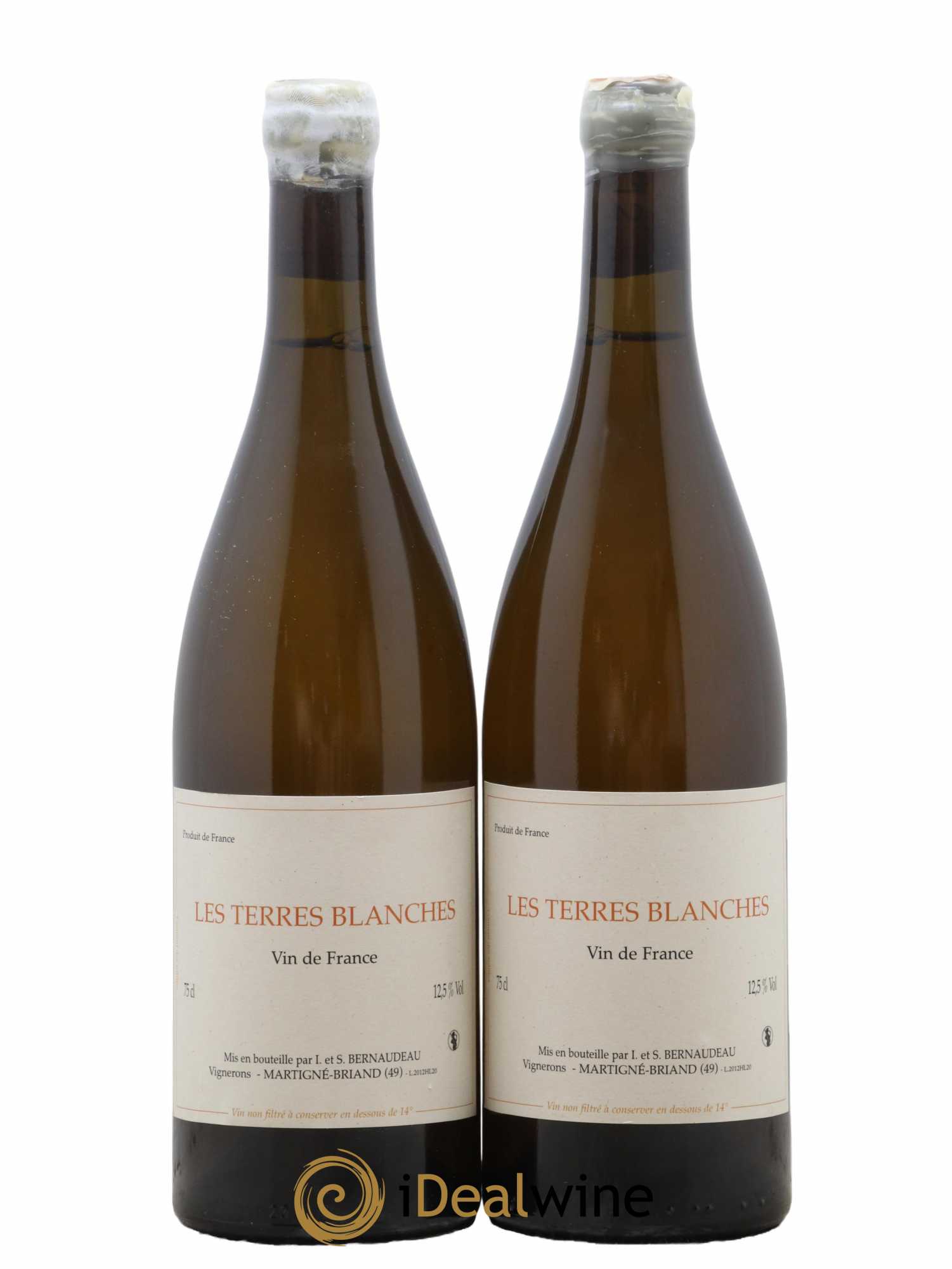 Vin de France Les Terres Blanches Stéphane Bernaudeau 2012 - Lot de 2 bouteilles - 0