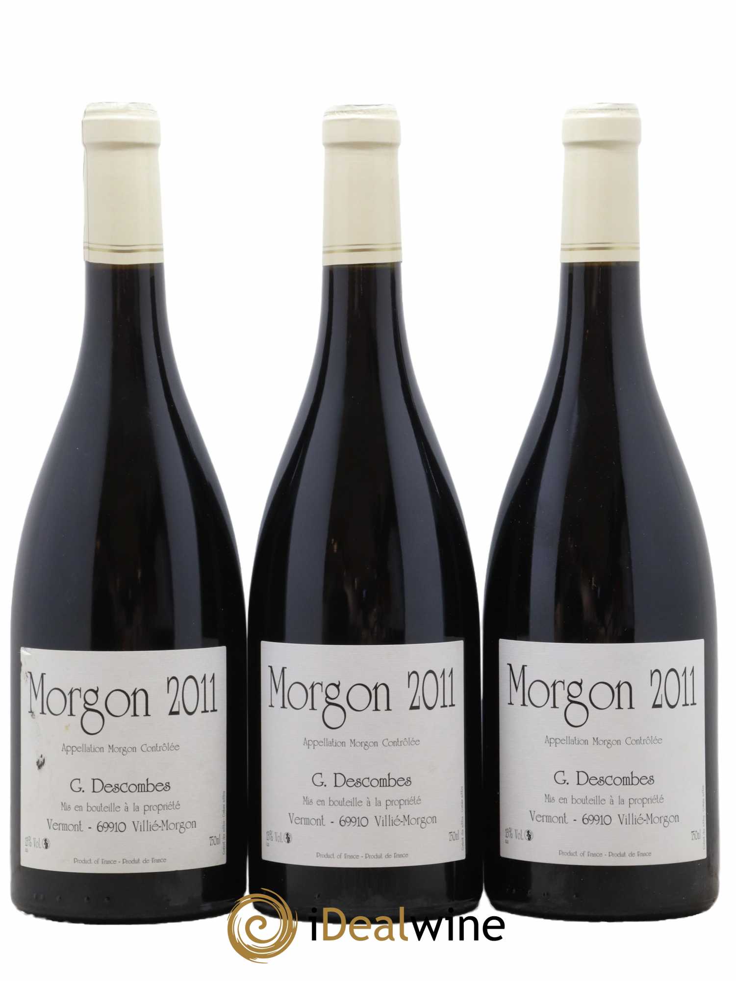 Morgon Vieilles vignes Georges Descombes (Domaine) 2011 - Lot de 3 bouteilles - 0
