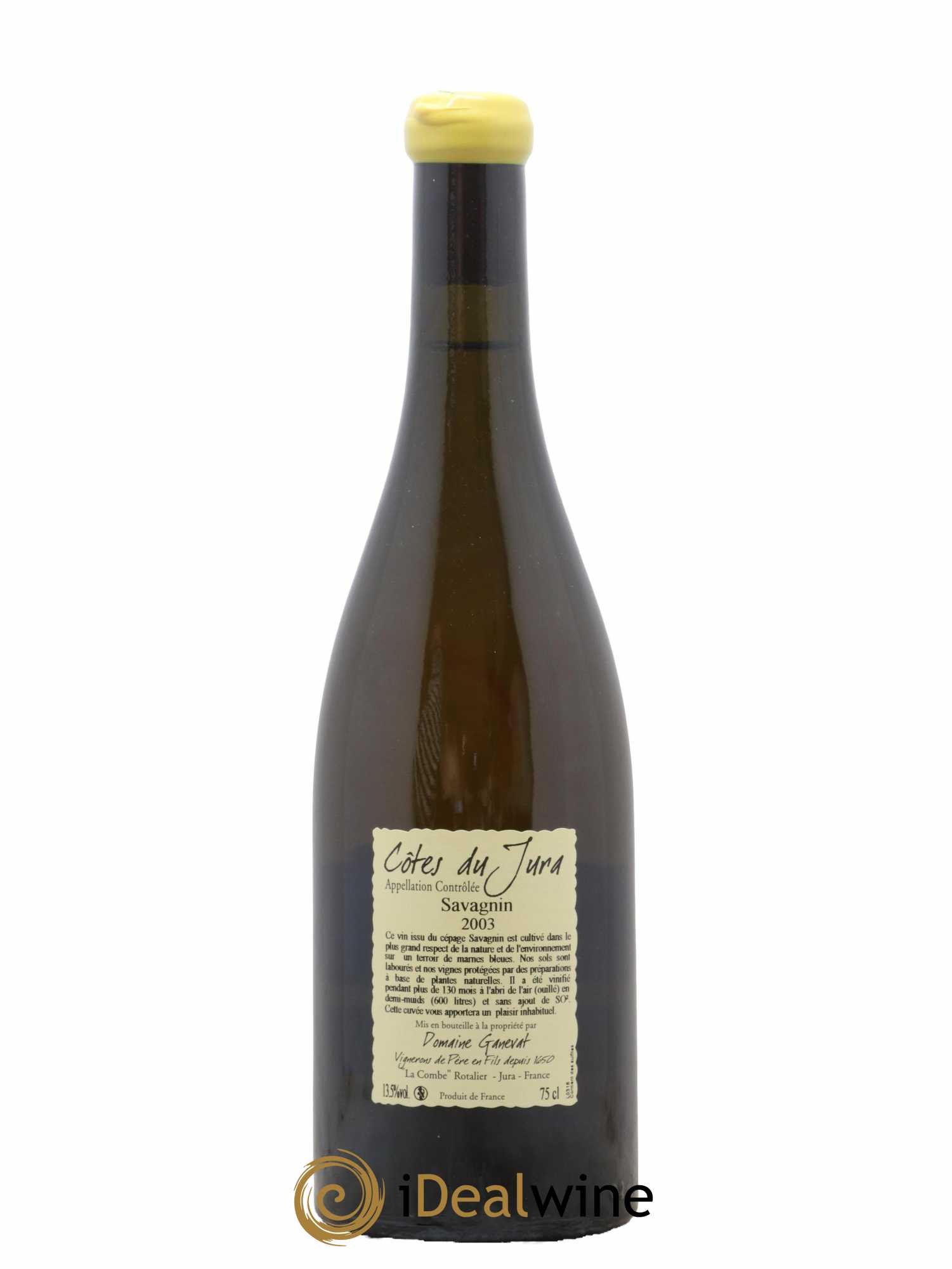 Côtes du Jura Les Vignes de mon Père Jean-François Ganevat (Domaine) 2003 - Lot de 1 bouteille - 1