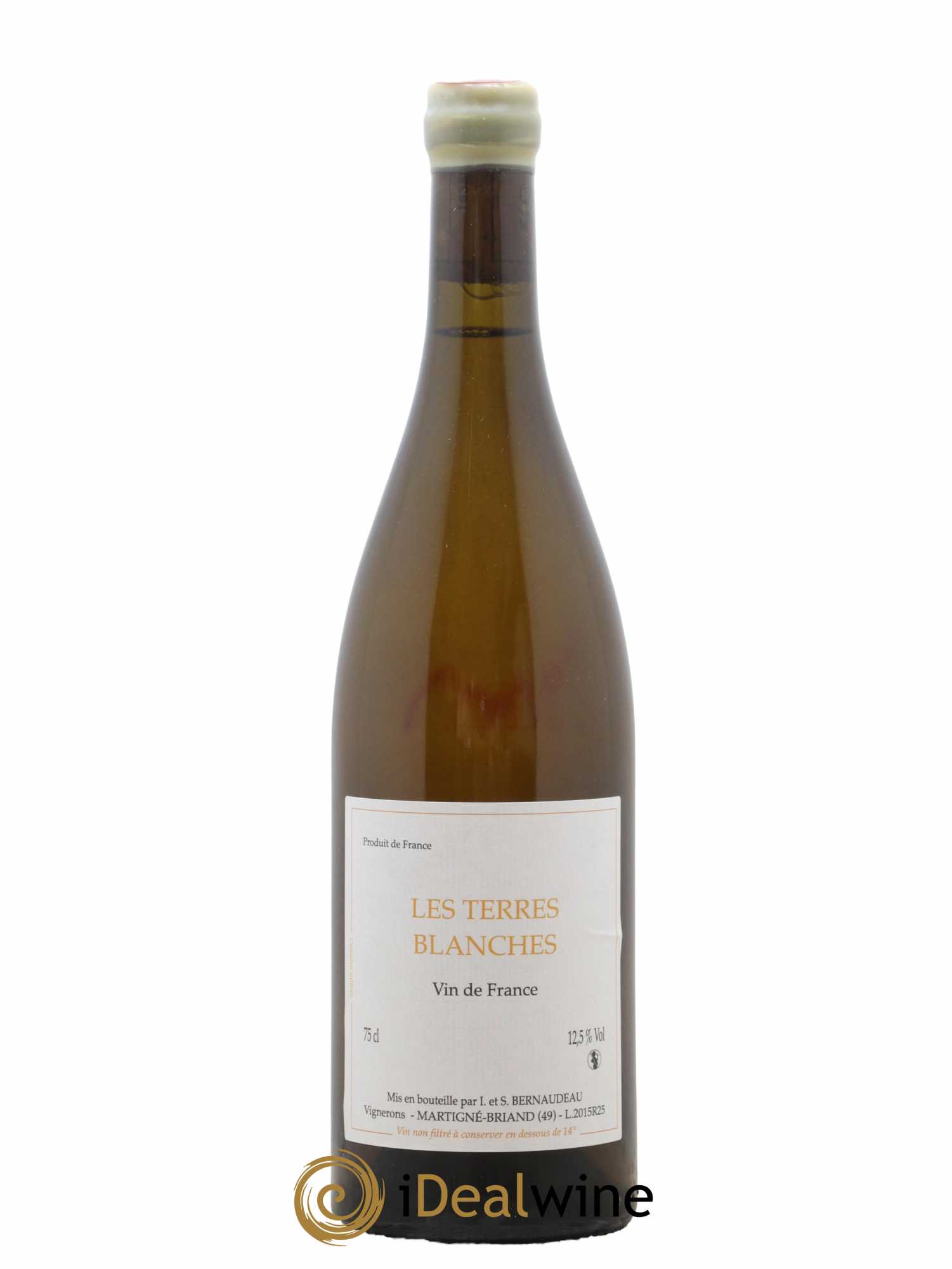 Vin de France Les Terres Blanches Stéphane Bernaudeau 2015 - Lot de 1 bouteille - 0
