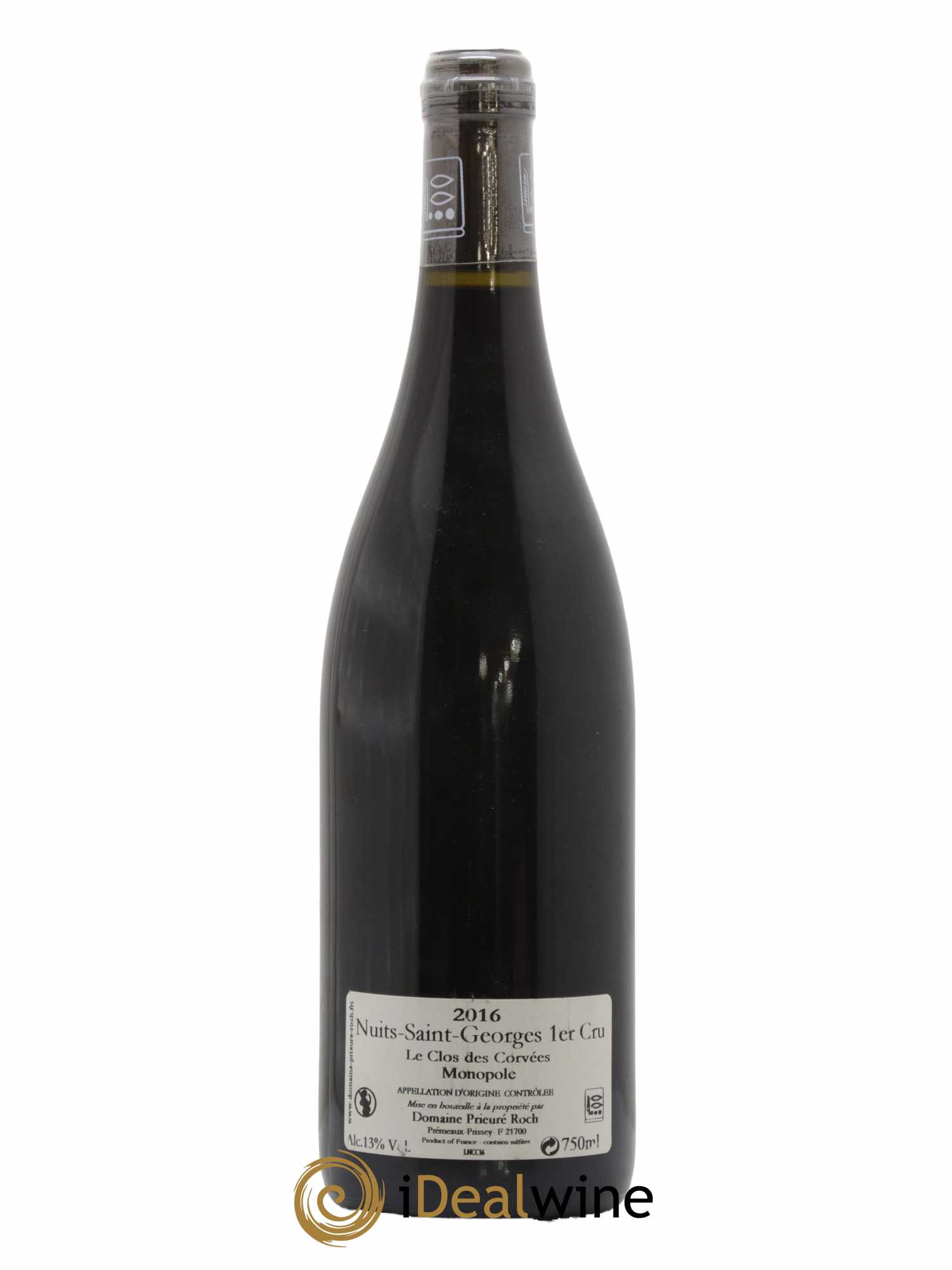 Nuits-Saint-Georges 1er Cru Le Clos des Corvées Vieilles Vignes Prieuré Roch 2016 - Lot de 1 bouteille - 1