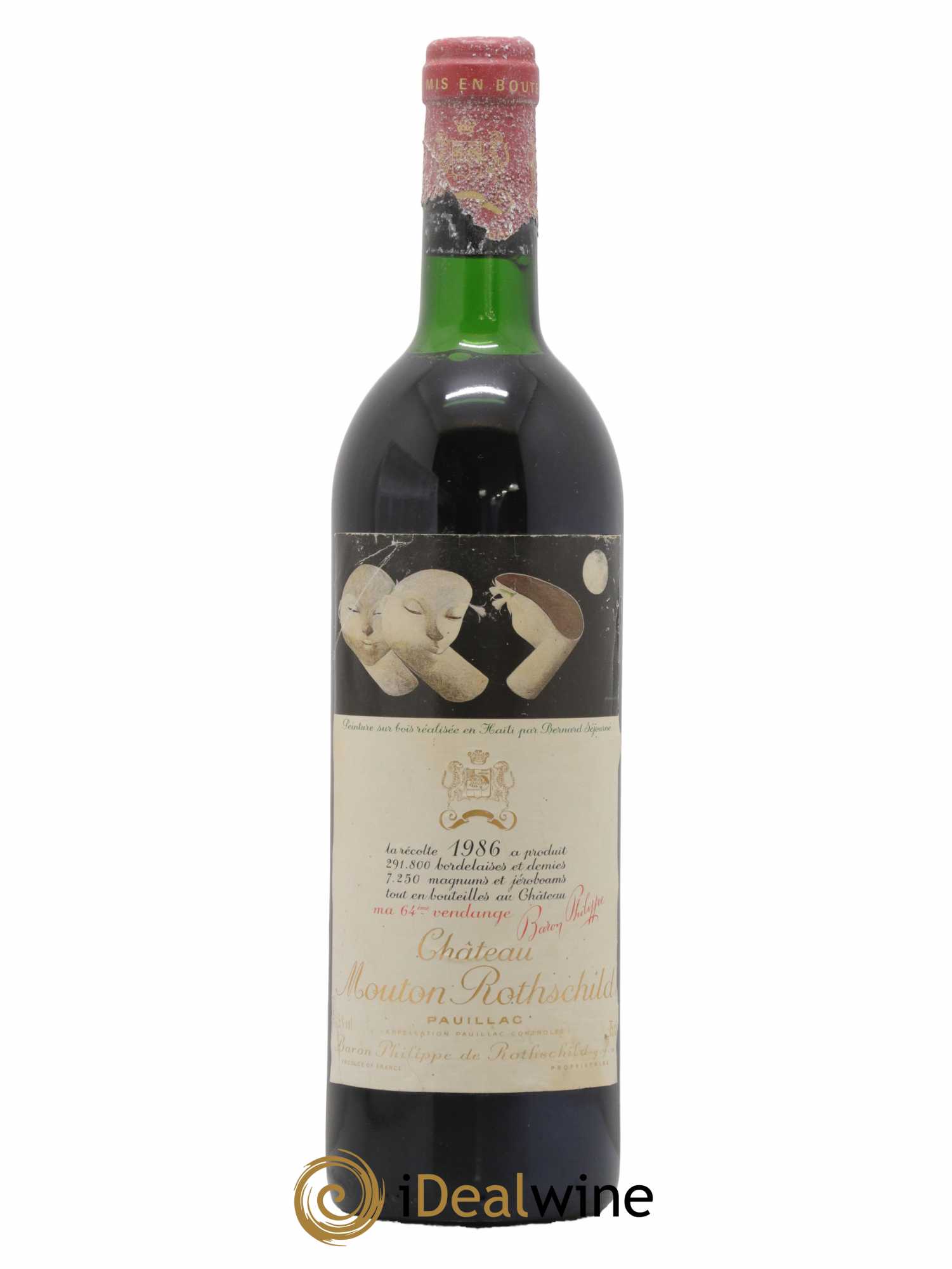 Château Mouton Rothschild 1er Grand Cru Classé 1986 - Lot de 1 bouteille - 0