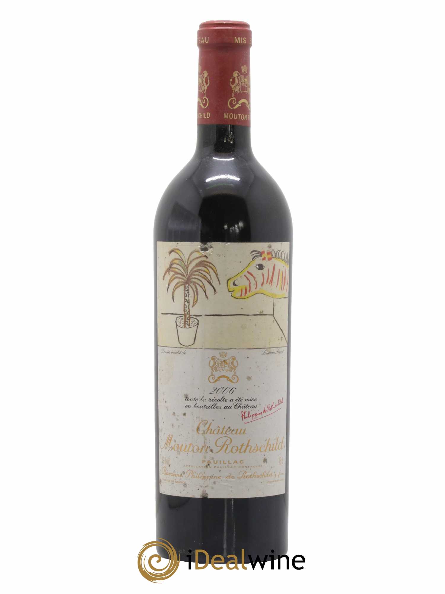 Château Mouton Rothschild 1er Grand Cru Classé 2006 - Lot de 1 bouteille - 0