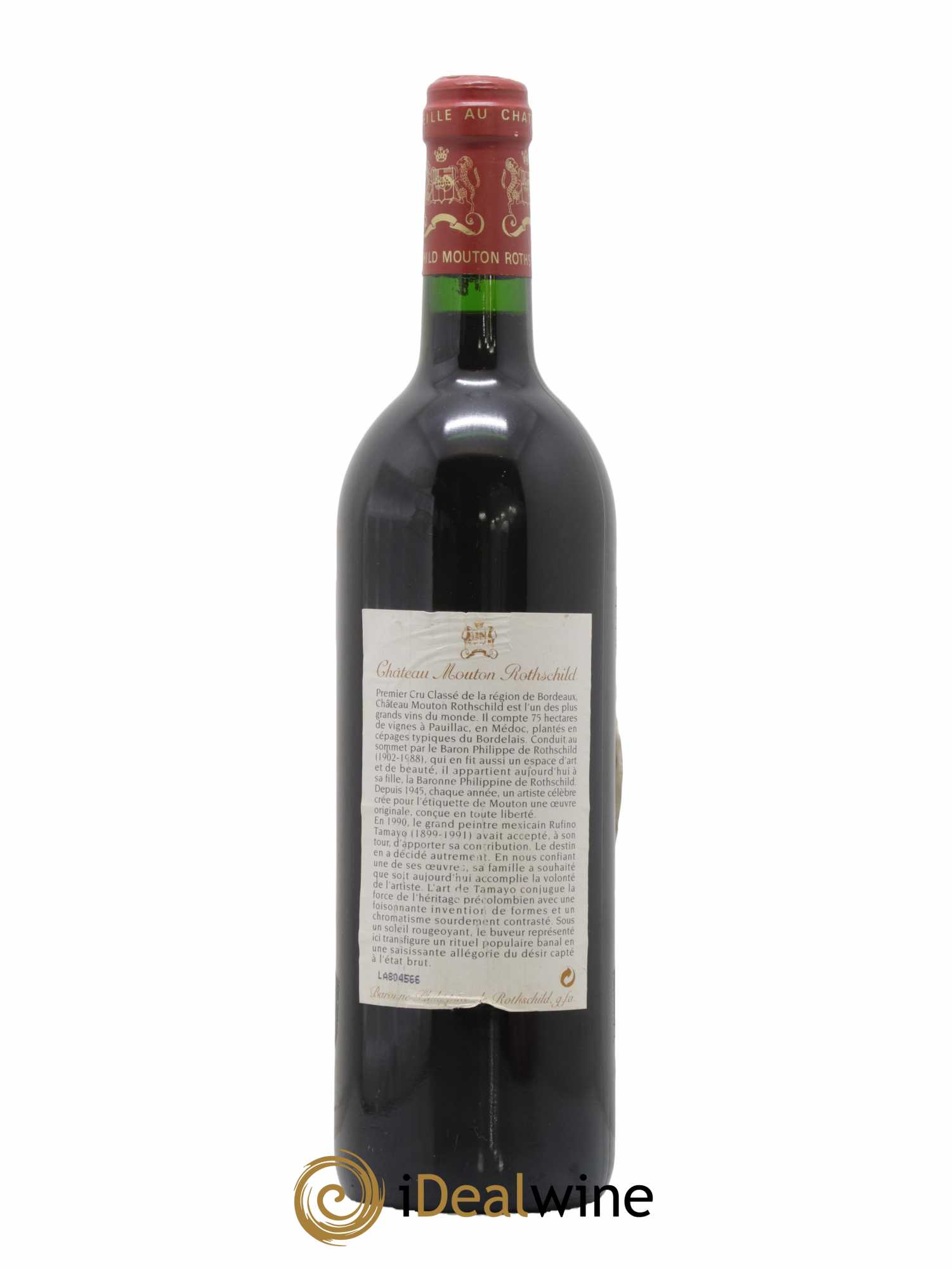 Château Mouton Rothschild 1er Grand Cru Classé 1998 - Lot de 1 bouteille - 1