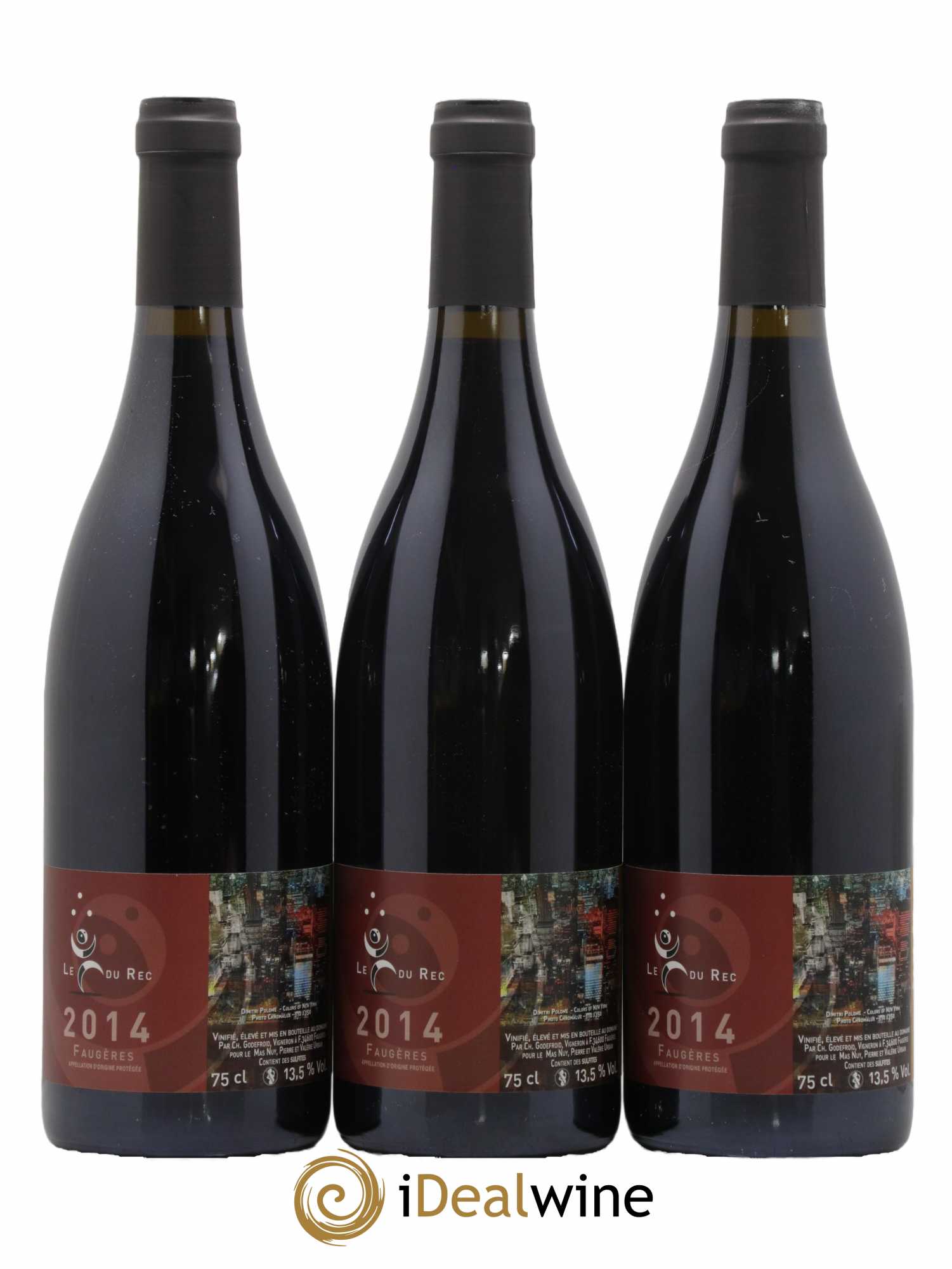 Faugères Le Fou du Rec Domaine Mas Nuy 2014 - Lot de 6 bouteilles - 1