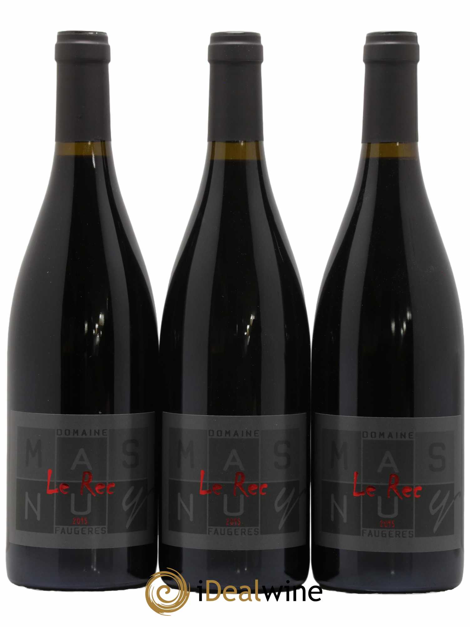 Faugères Le Rec Domaine Mas Nuy 2015 - Lotto di 6 bottiglie - 1