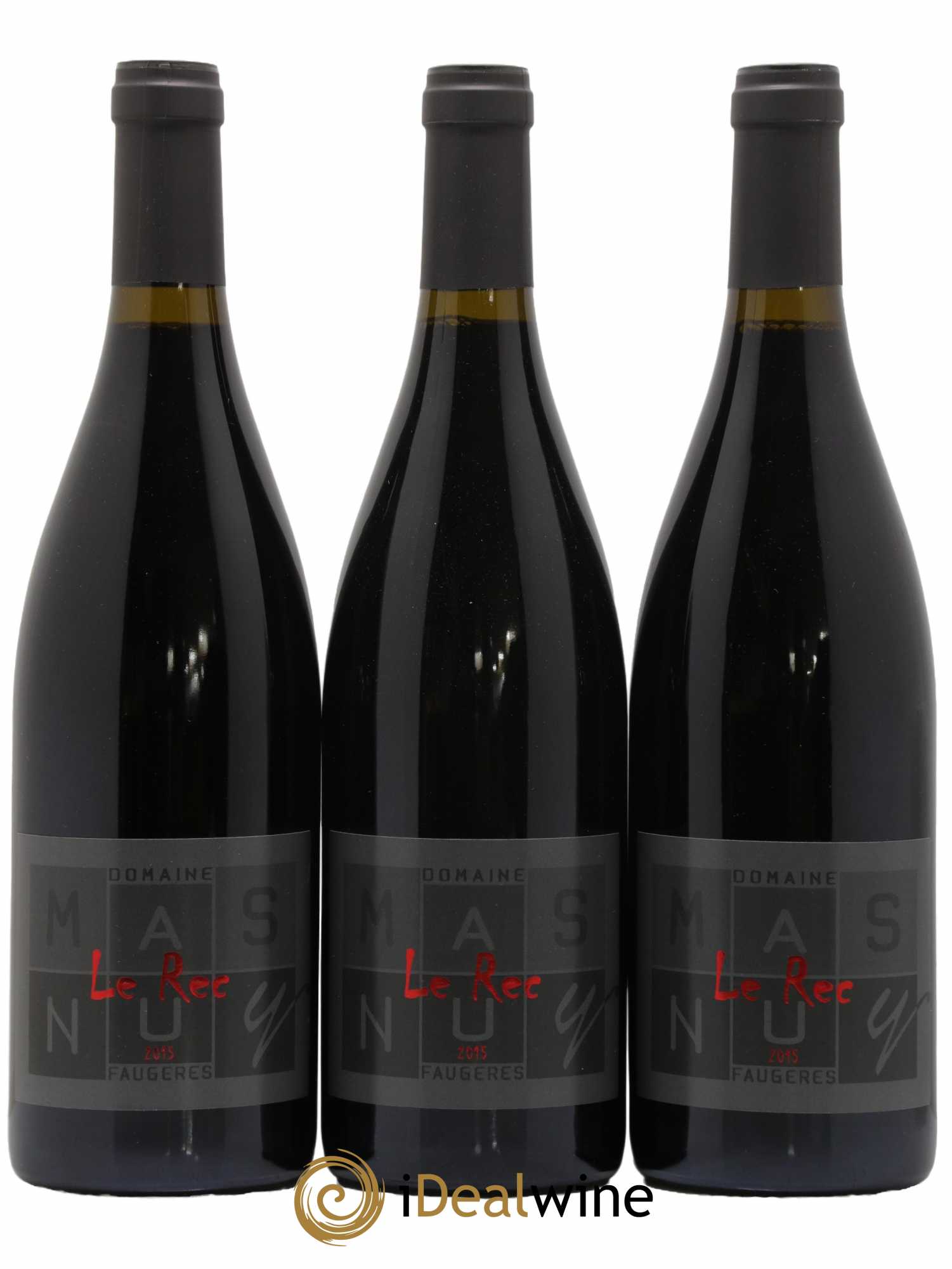 Faugères Le Rec Domaine Mas Nuy 2015 - Lotto di 6 bottiglie - 2