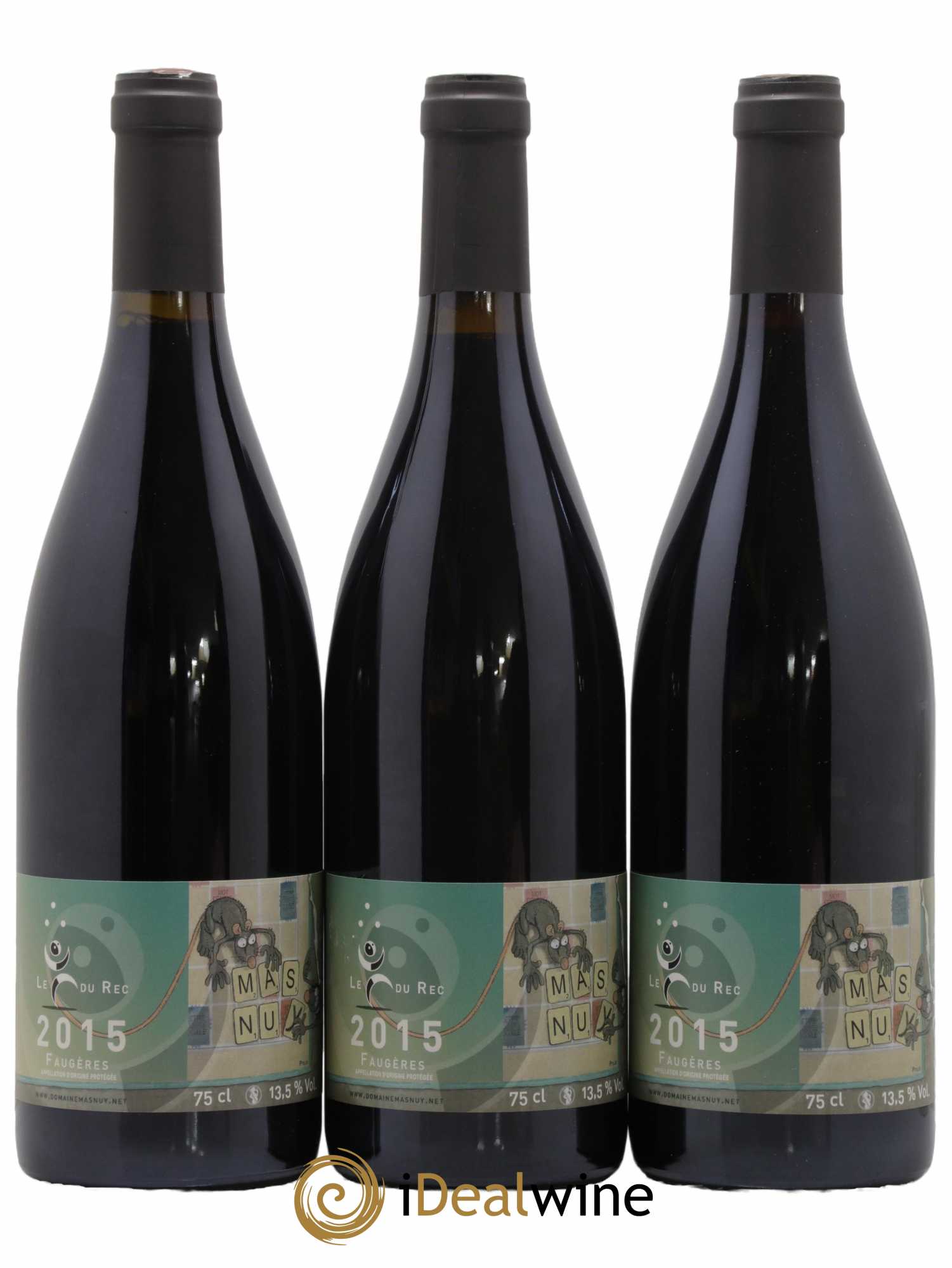 Faugères Le Fou du Rec Domaine Mas Nuy 2015 - Lot de 6 bouteilles - 1