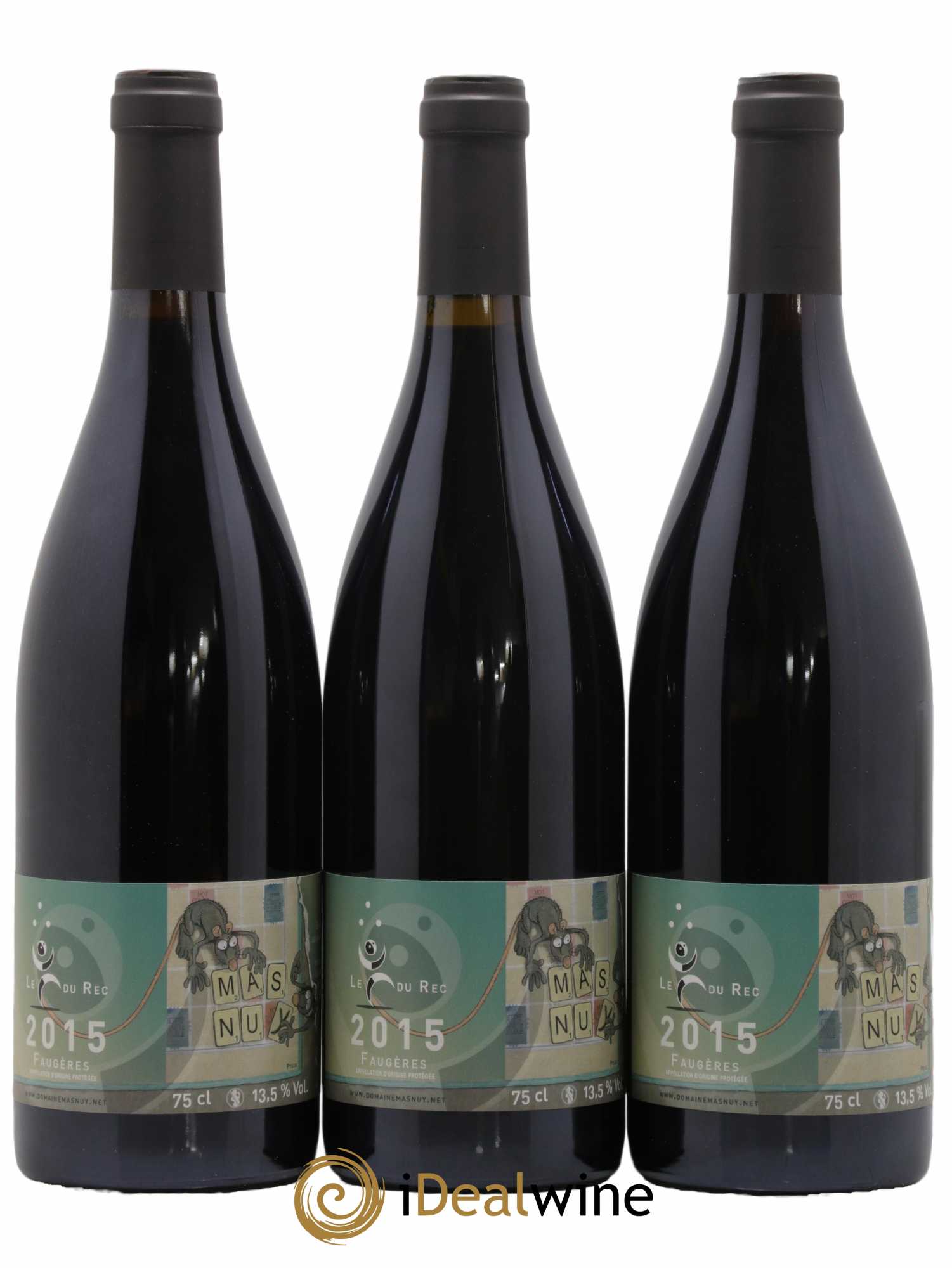Faugères Le Fou du Rec Domaine Mas Nuy 2015 - Lot de 6 bouteilles - 2