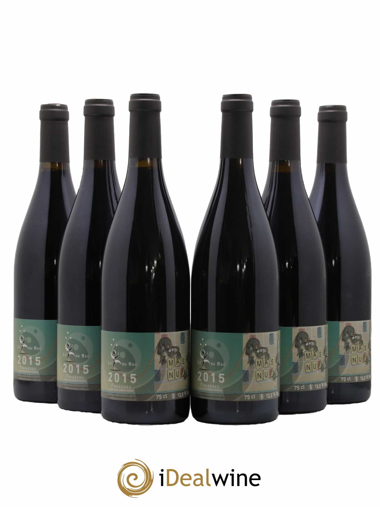 Faugères Le Fou du Rec Domaine Mas Nuy 2015 - Lot de 6 bouteilles - 0