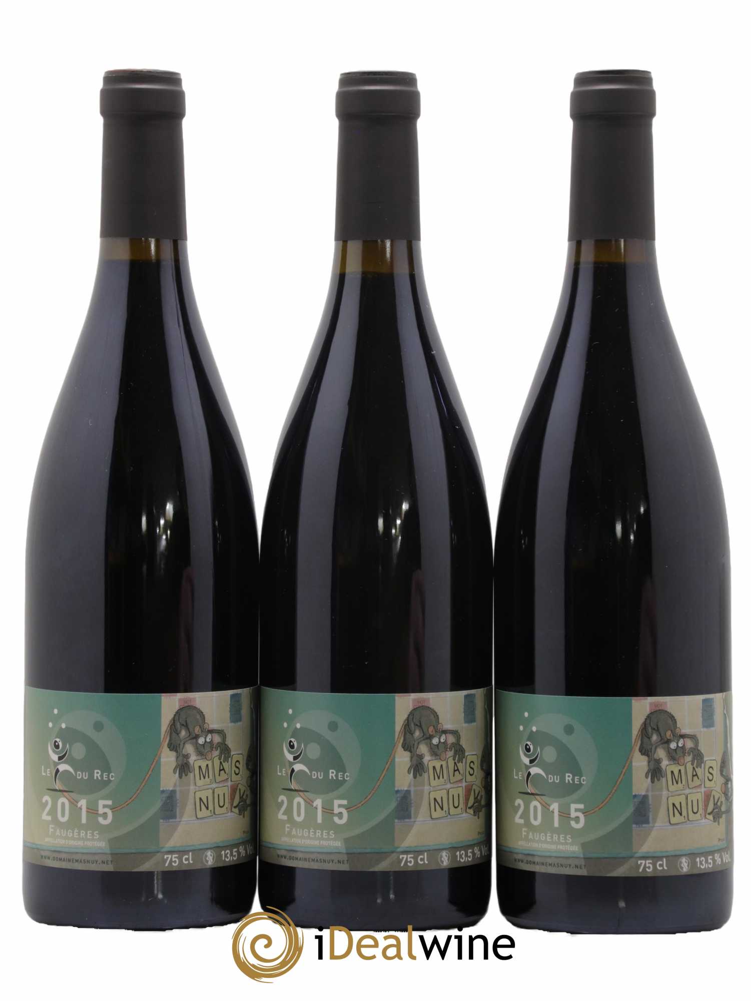Faugères Le Fou du Rec Domaine Mas Nuy 2015 - Lot de 6 bouteilles - 1