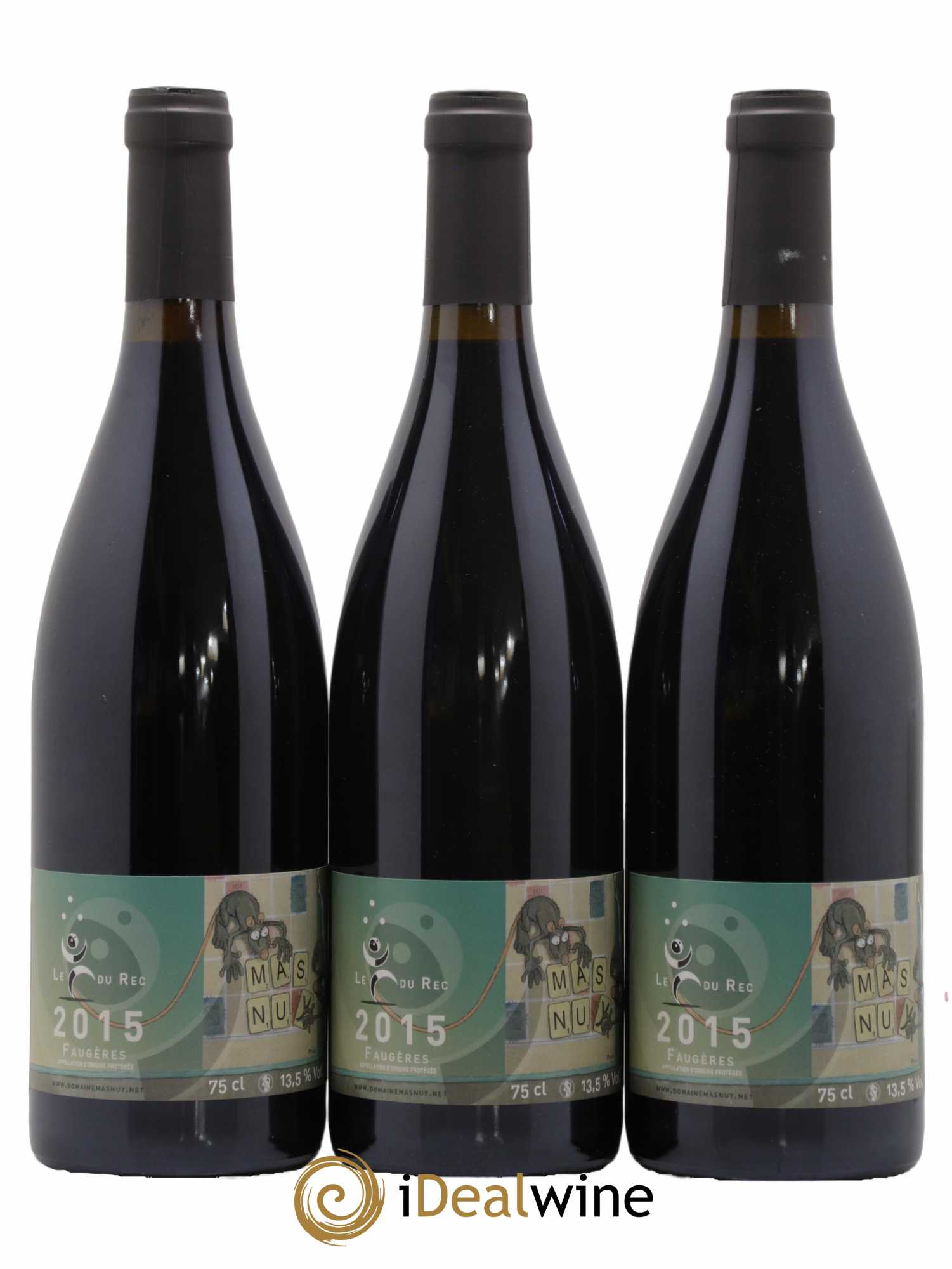 Faugères Le Fou du Rec Domaine Mas Nuy 2015 - Lot de 6 bouteilles - 2