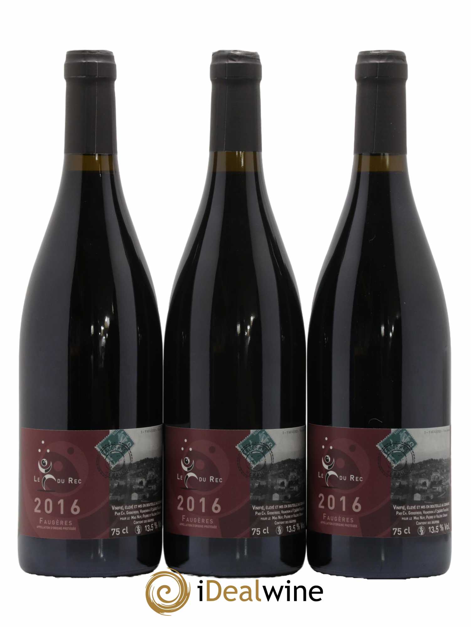 Faugères Le Fou du Rec Domaine Mas Nuy 2016 - Lot de 6 bouteilles - 1