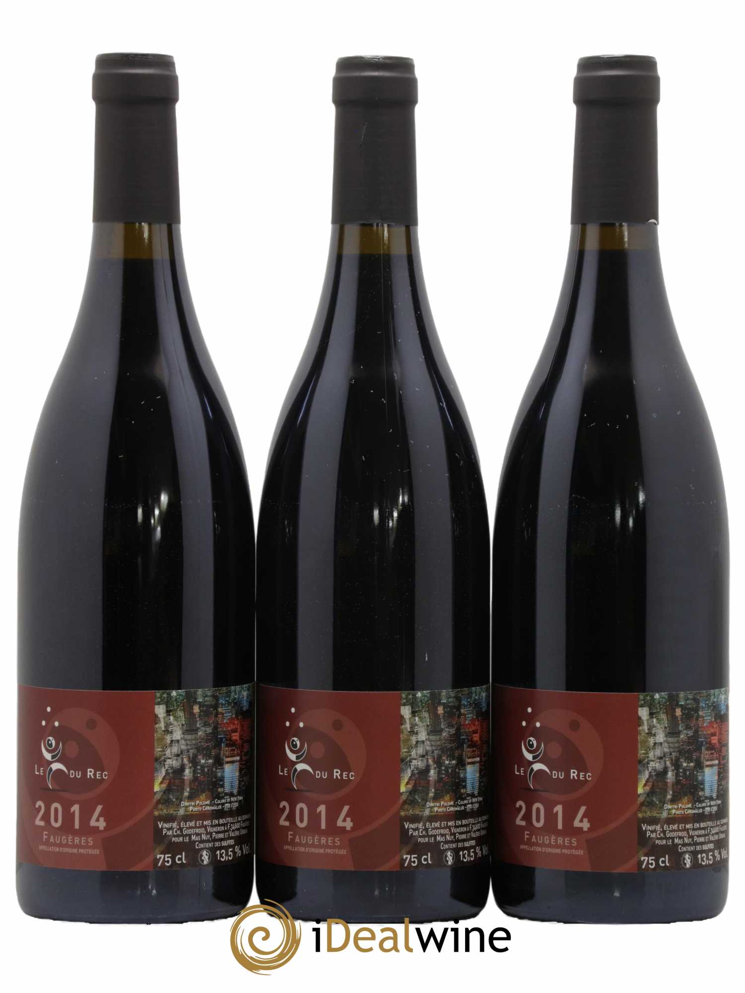 Faugères Le Fou du Rec Domaine Mas Nuy 2014 - Lot de 6 bouteilles - 1