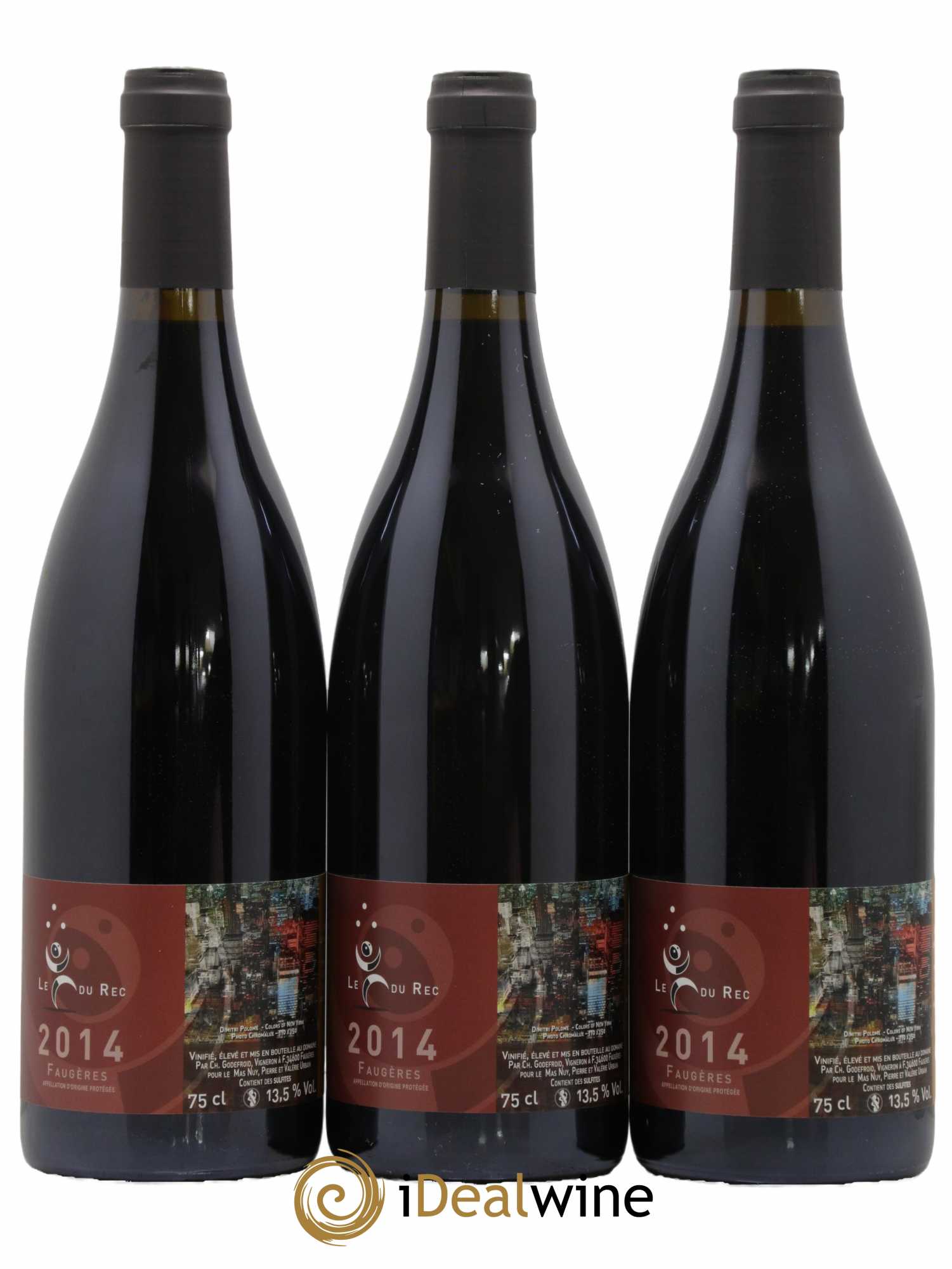 Faugères Le Fou du Rec Domaine Mas Nuy 2014 - Lot de 6 bouteilles - 2