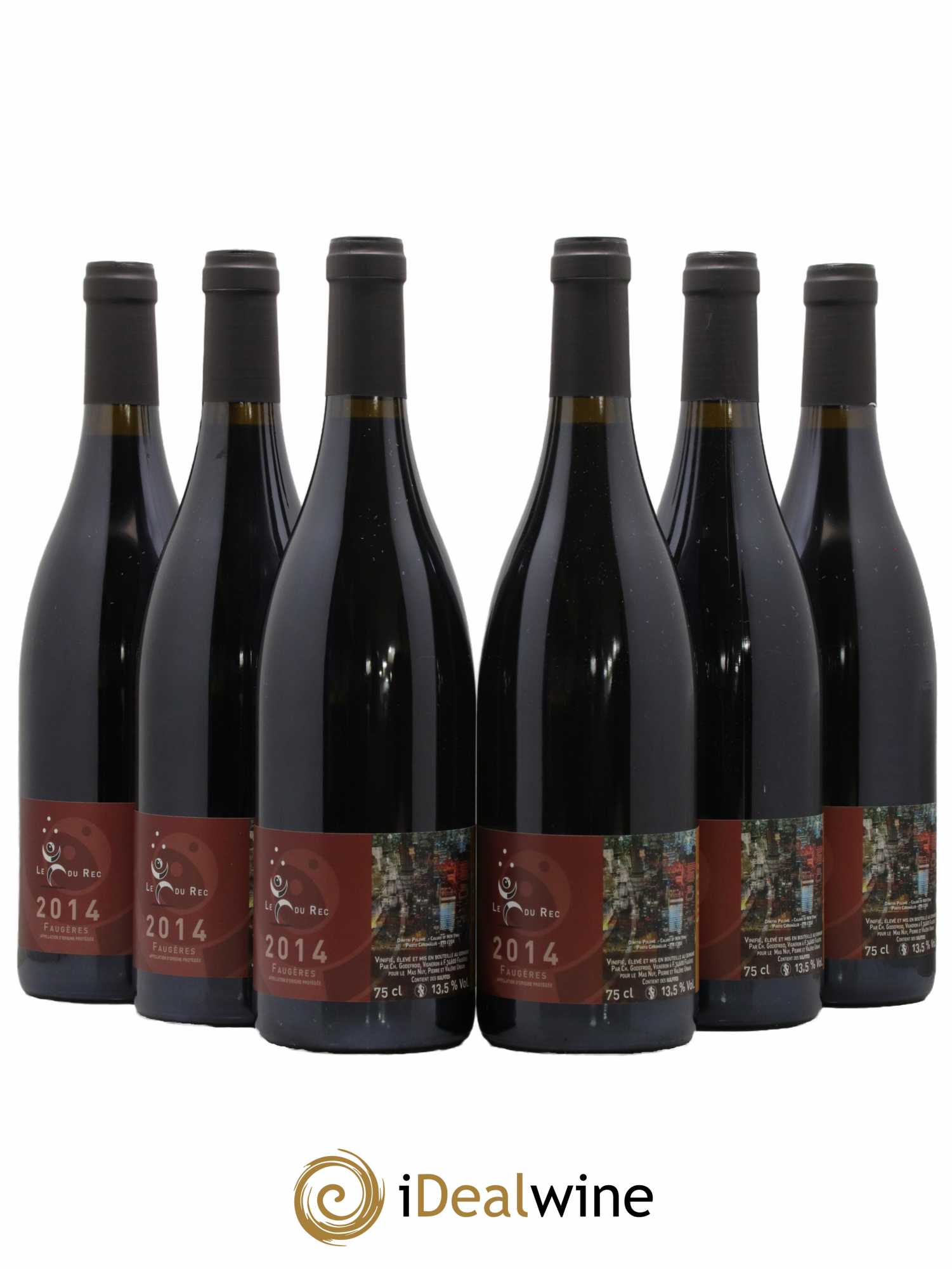 Faugères Le Fou du Rec Domaine Mas Nuy 2014 - Lot de 6 bouteilles - 0