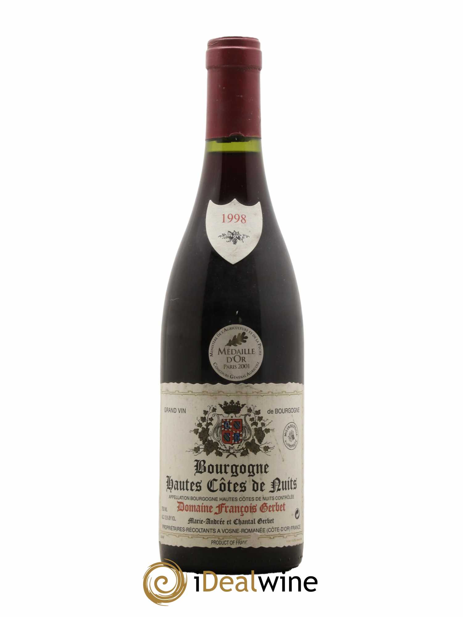 Hautes-Côtes de Nuits Domaine François Gerbet 1998 - Lot de 1 bouteille - 0