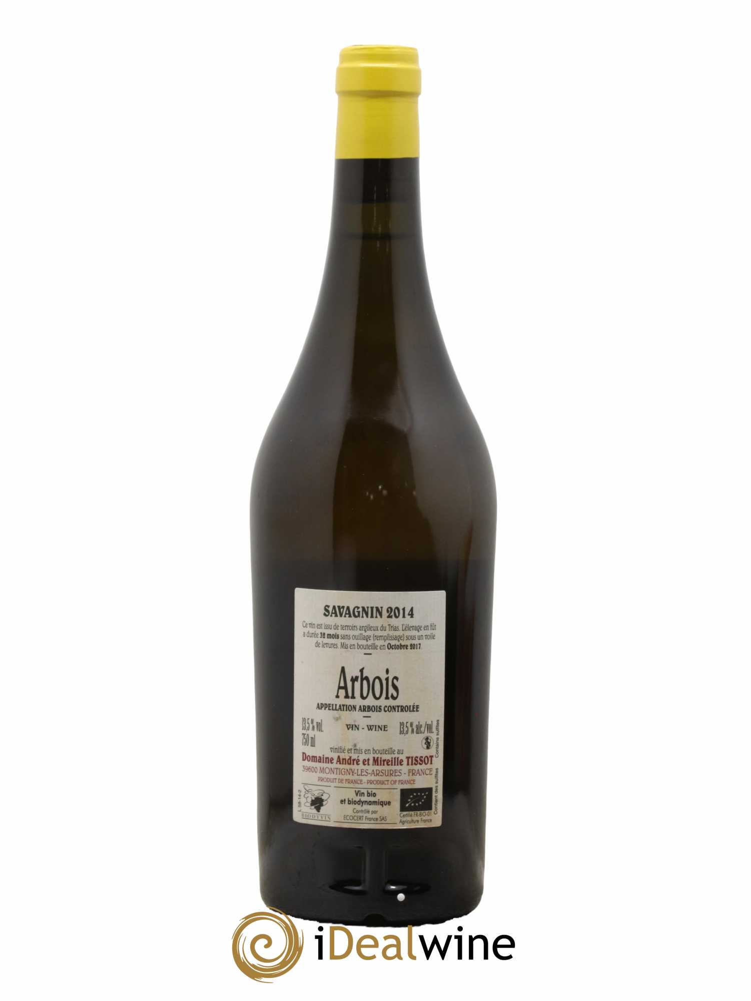 Arbois Savagnin Bénédicte et Stéphane Tissot 2014 - Lot de 1 bouteille - 1