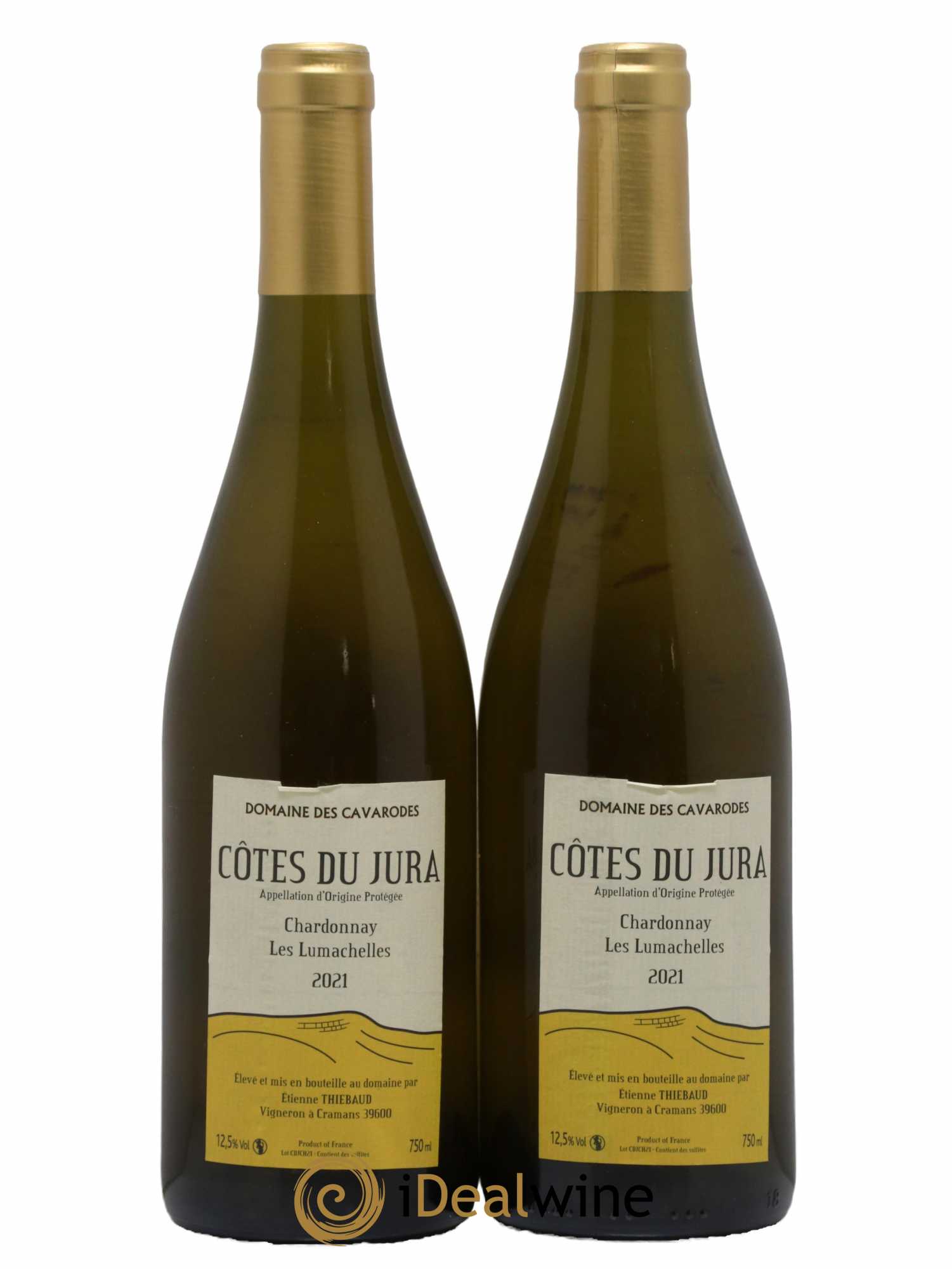 Côtes du Jura Chardonnay Les Lumachelles Cavarodes (Domaine des) - Etienne Thiébaud 2021 - Lot de 2 bouteilles - 0