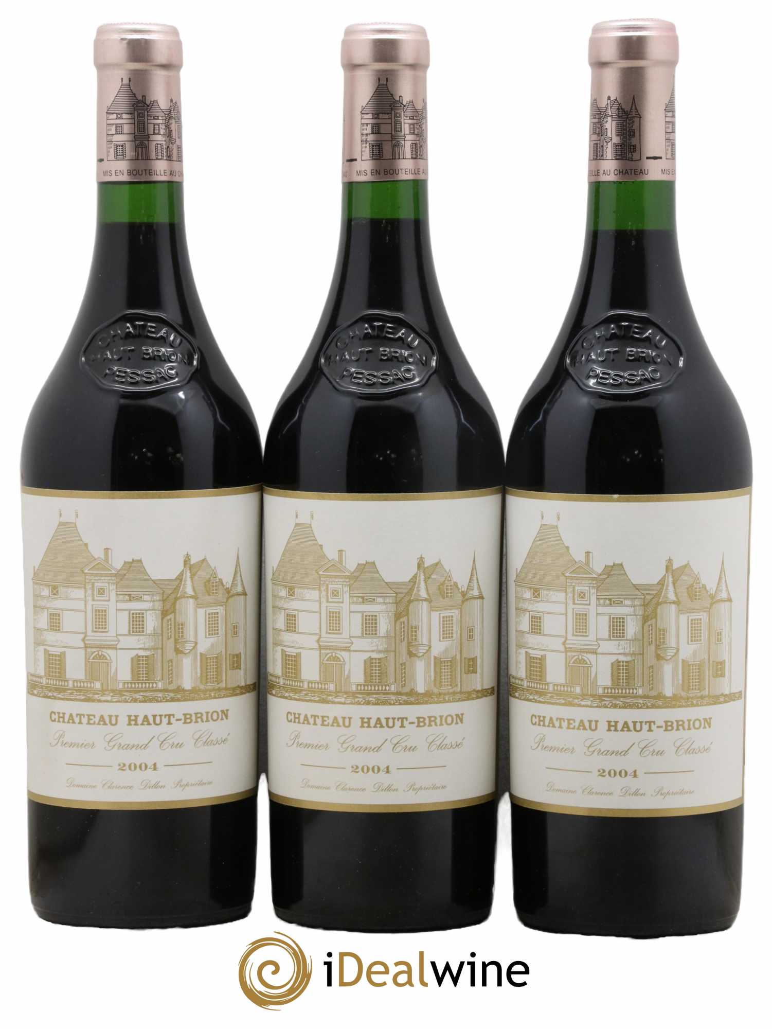 Château Haut Brion 1er Grand Cru Classé 2004 - Lot de 3 bouteilles - 0