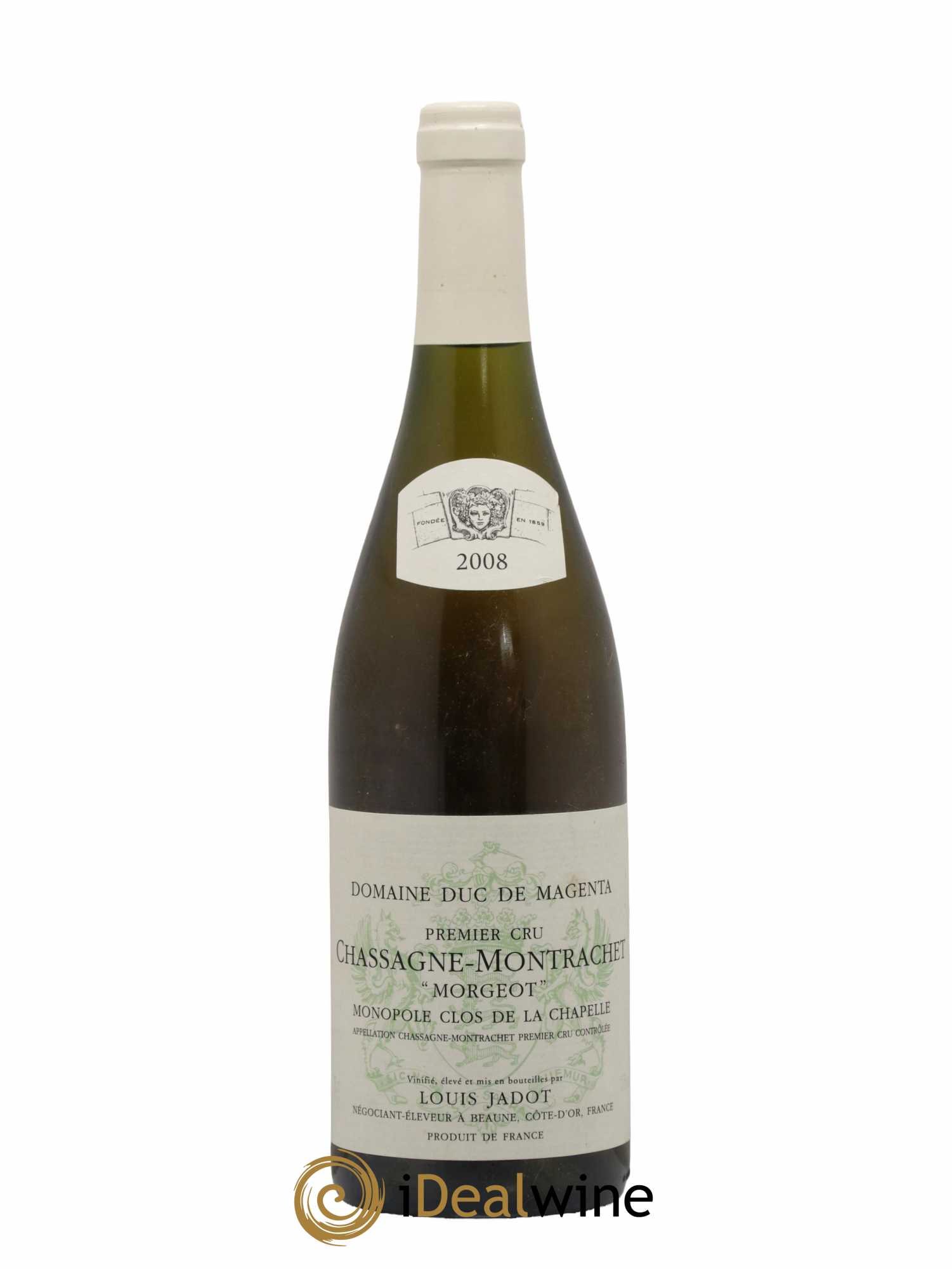 Chassagne-Montrachet 1er Cru Morgeot Clos de la Chapelle Domaine du Duc de Magenta - Louis Jadot 2008 - Lot de 1 bouteille - 0