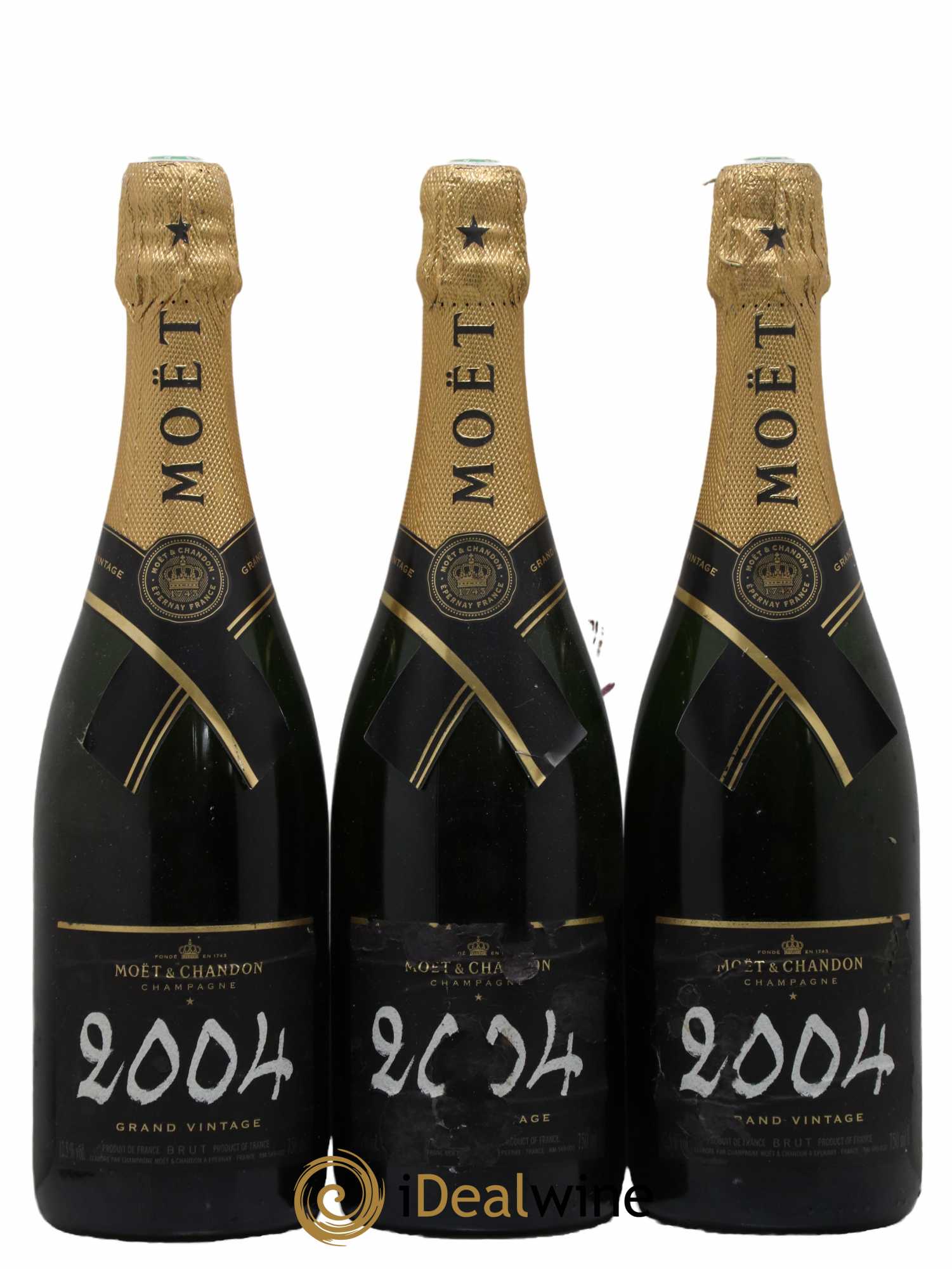 Grand Vintage Moët et Chandon 2004 - Lot de 3 bouteilles - 0