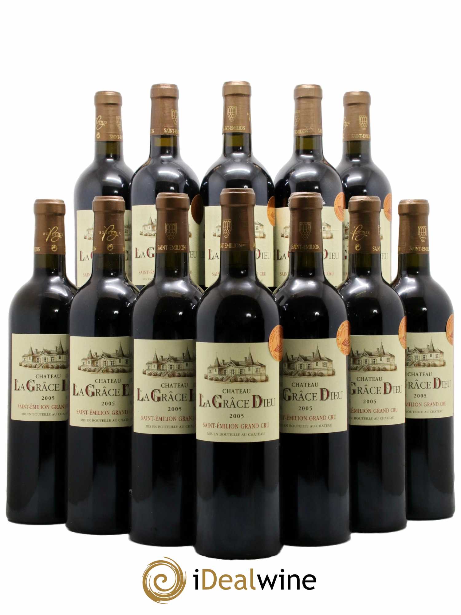 Château la Grâce Dieu 2005 - Lot de 12 bouteilles - 0