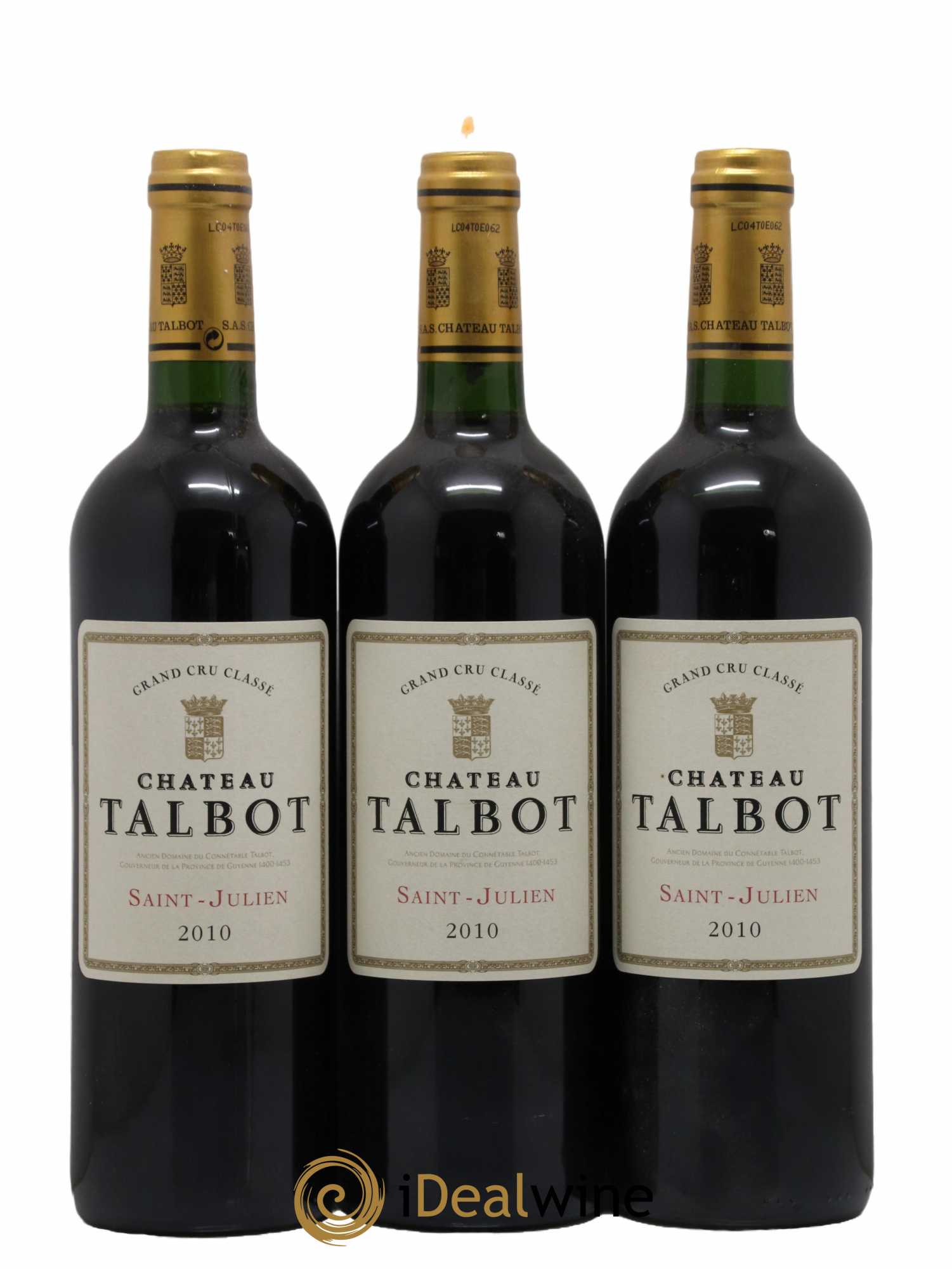 Château Talbot 4ème Grand Cru Classé 2010 - Lot de 6 bouteilles - 2