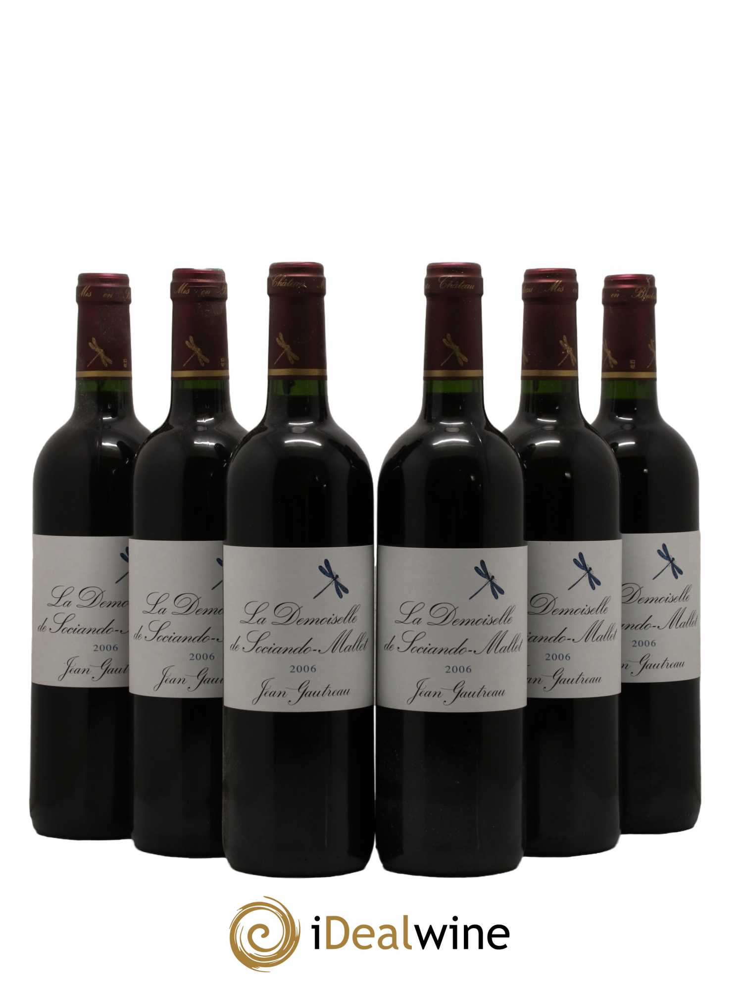 Demoiselle de Sociando Mallet Second Vin 2006 - Lot de 6 bouteilles - 0
