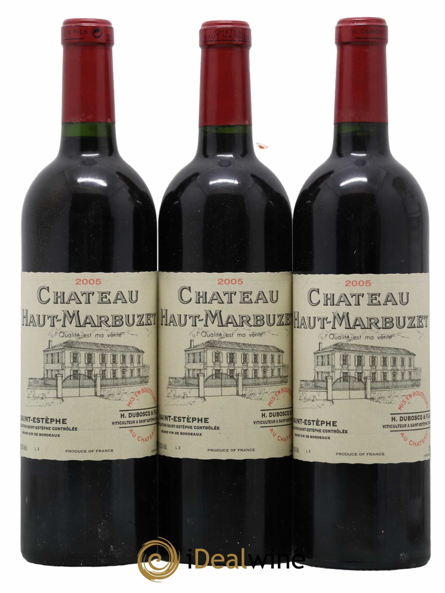 Château Haut Marbuzet 2005 - Lot de 3 bouteilles - 0