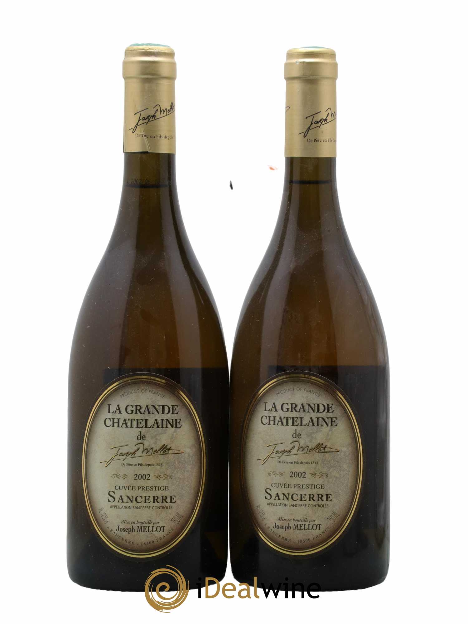 Sancerre Cuvée Prestige La Grande Châtelaine Joseph Mellot 2002 - Lot de 2 bouteilles - 0