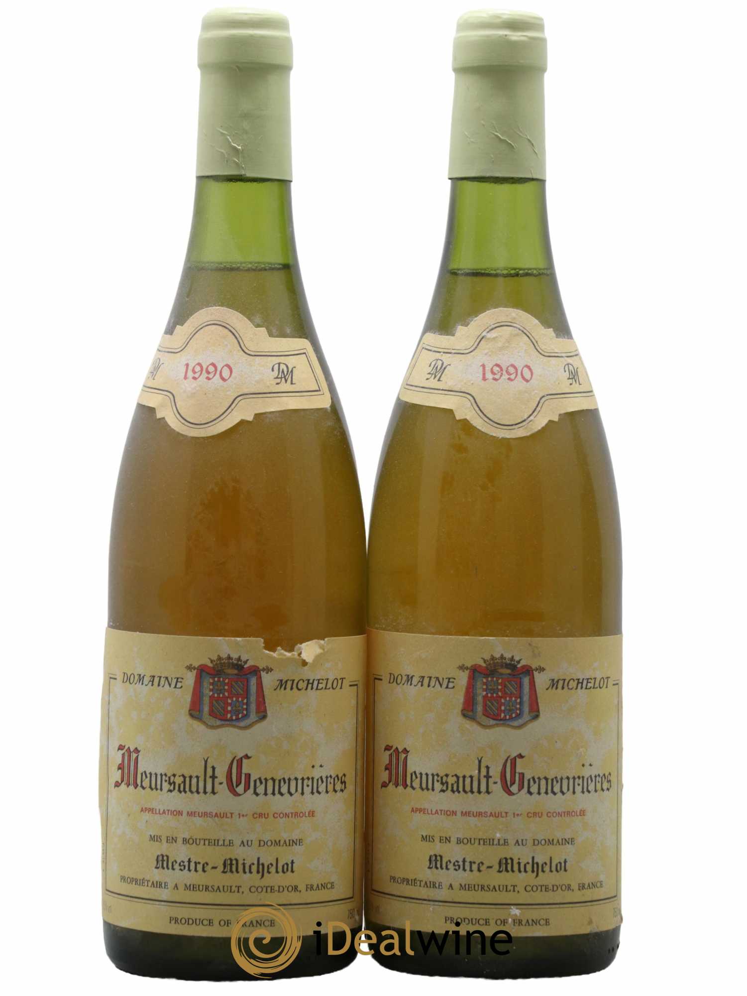 Meursault 1er Cru Genevrières Michelot 1990 - Posten von 2 Flaschen - 0