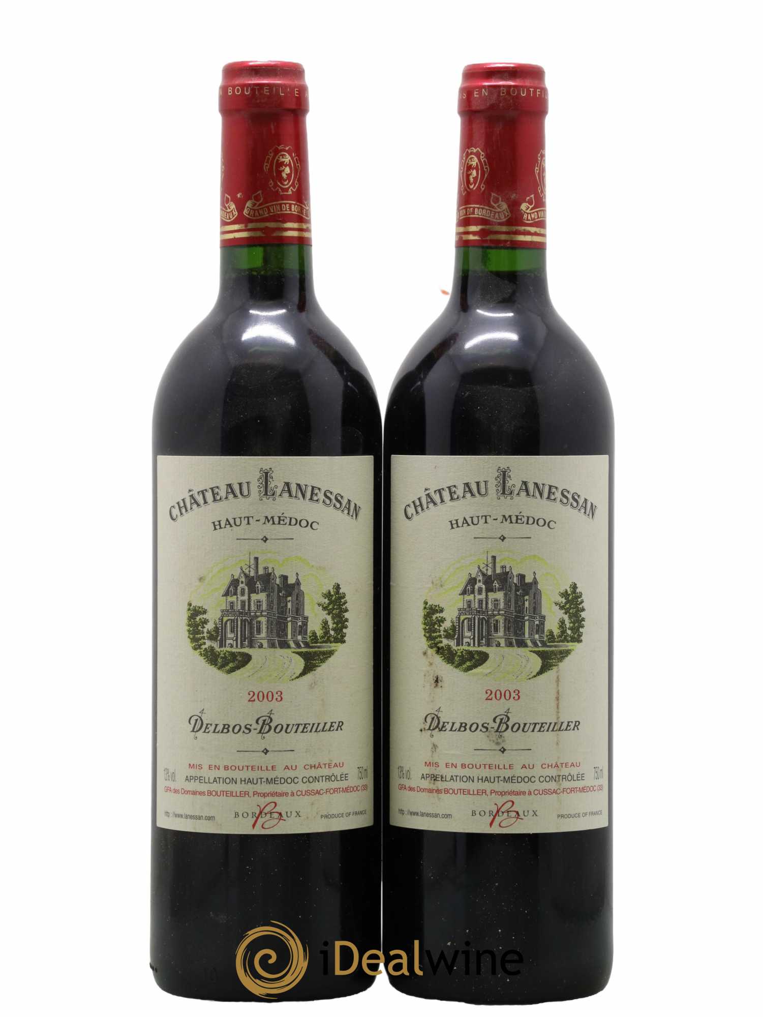 Château Lanessan Cru Bourgeois 2003 - Lot de 2 bouteilles - 0