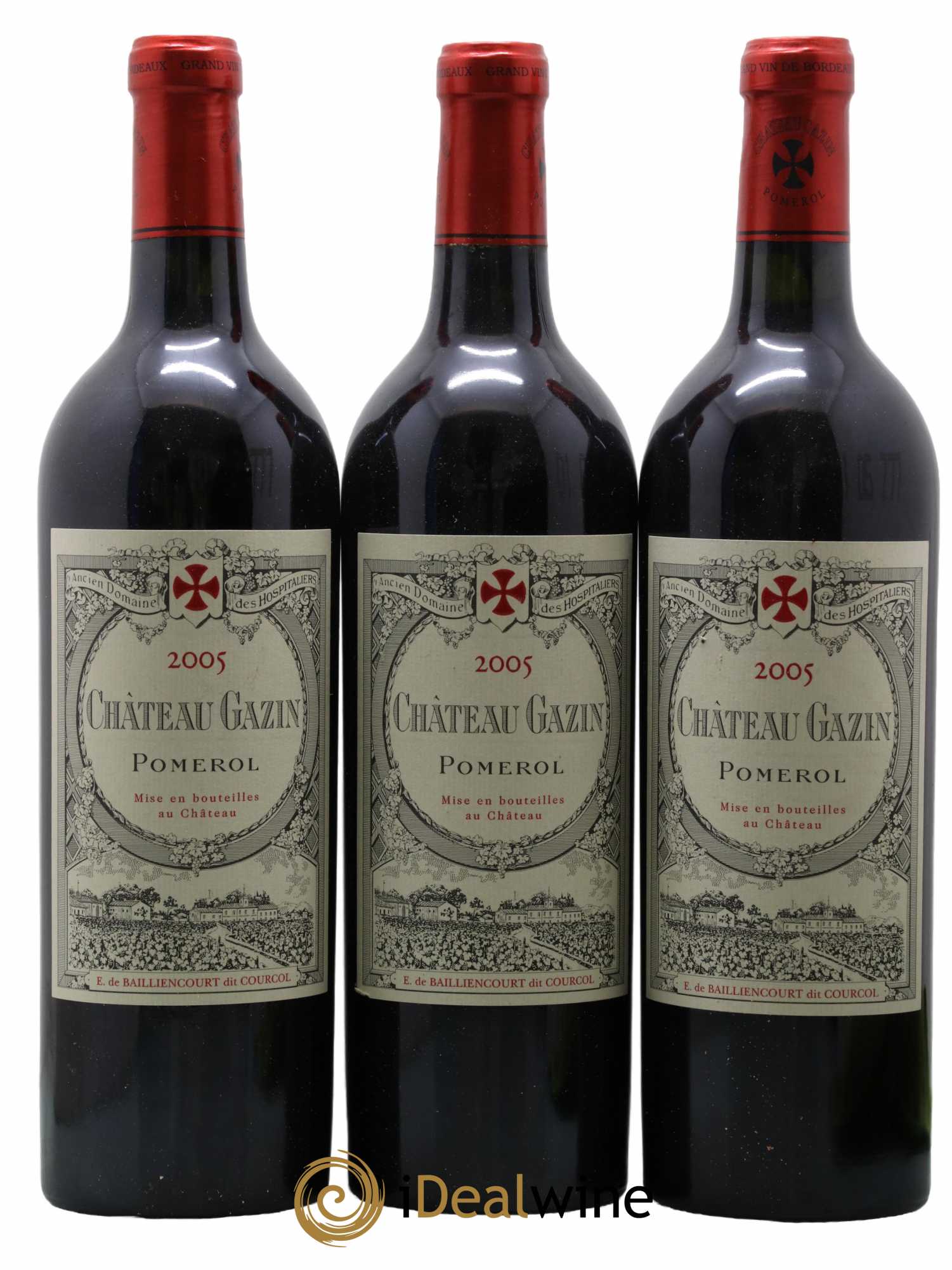 Château Gazin 2005 - Lot de 3 bouteilles - 0