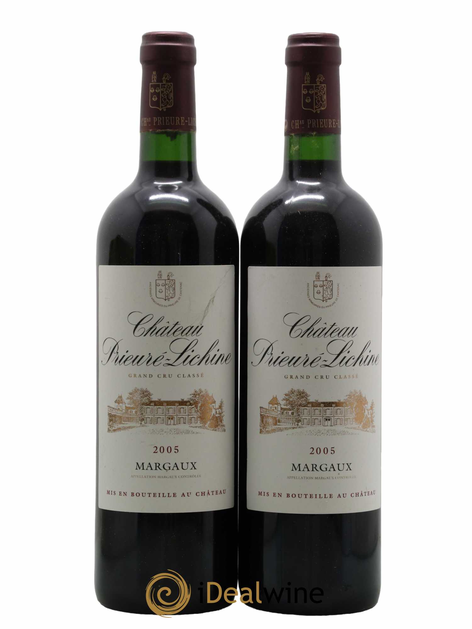 Château Prieuré Lichine 4ème Grand Cru Classé 2005 - Lot de 2 bouteilles - 0