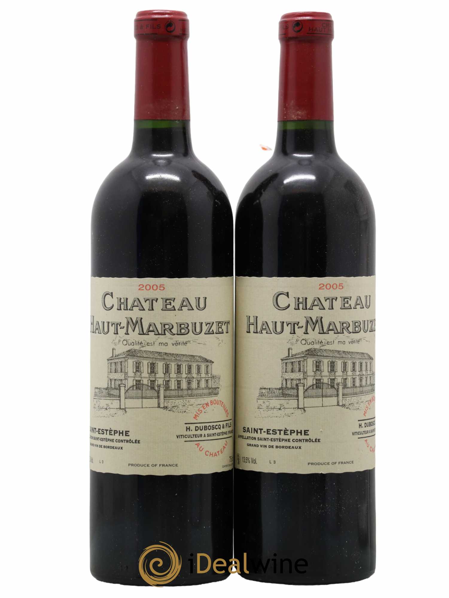 Château Haut Marbuzet 2005 - Lot de 2 bouteilles - 0