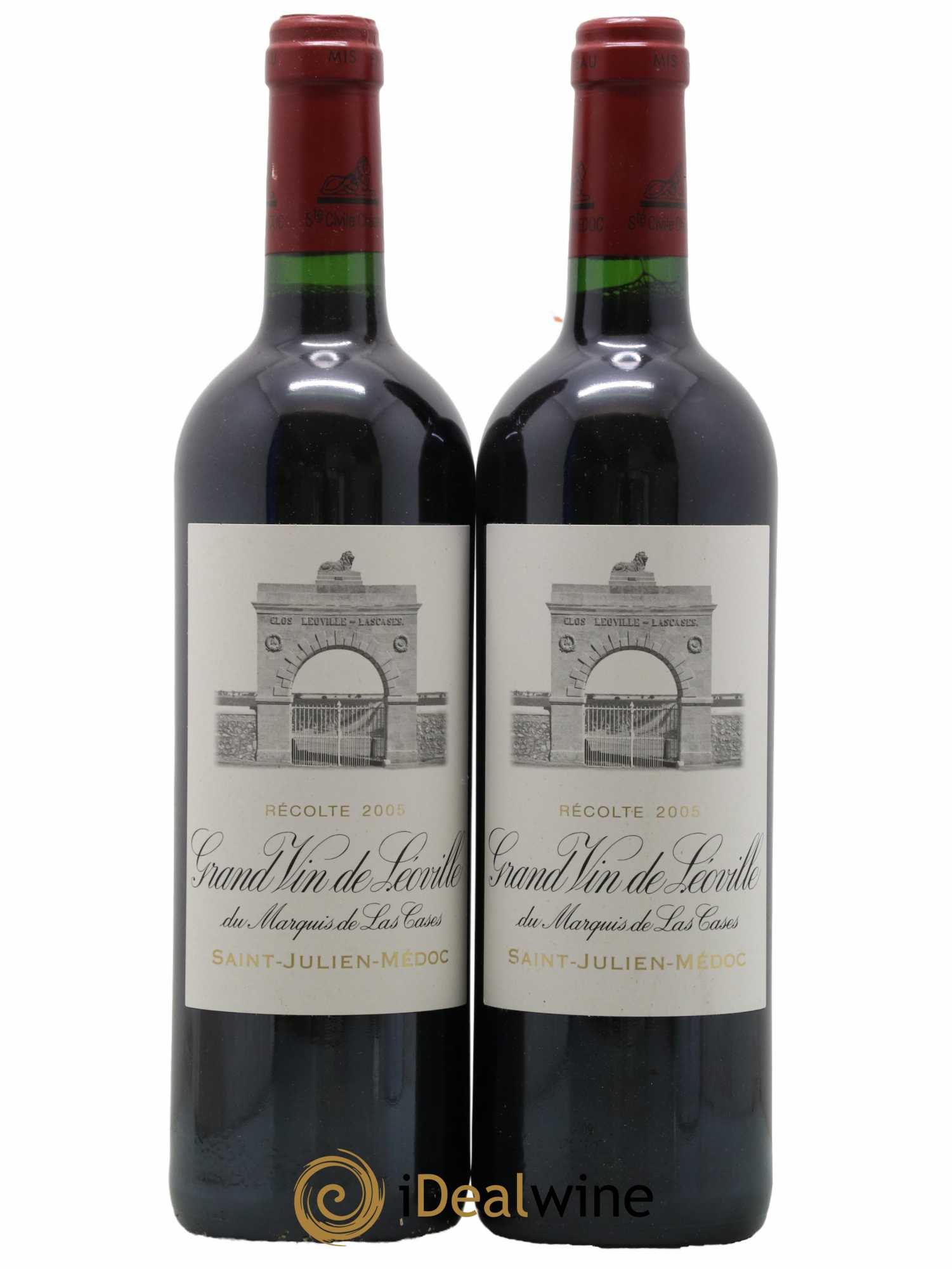Château Léoville Las Cases 2ème Grand Cru Classé 2005 - Lot de 2 bouteilles - 0