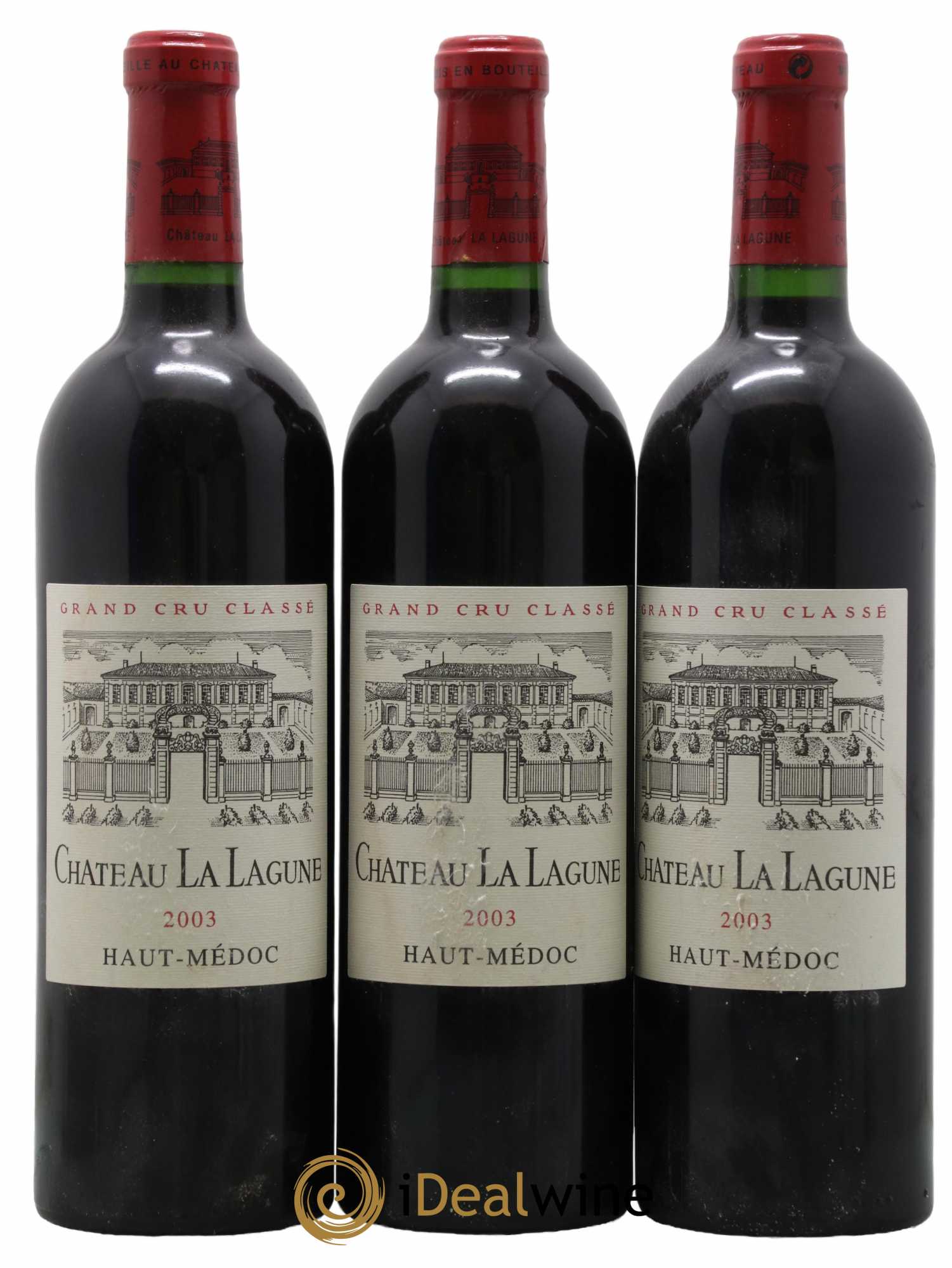 Château la Lagune 3ème Grand Cru Classé 2003 - Lot de 3 bouteilles - 0