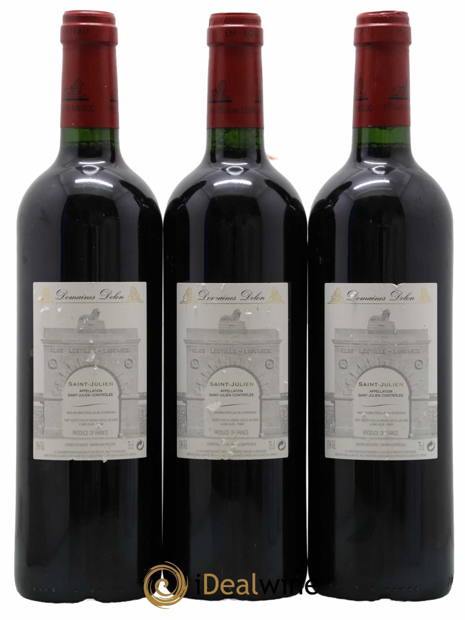 Château Léoville Las Cases 2ème Grand Cru Classé 2004 - Lot de 3 bouteilles - 1
