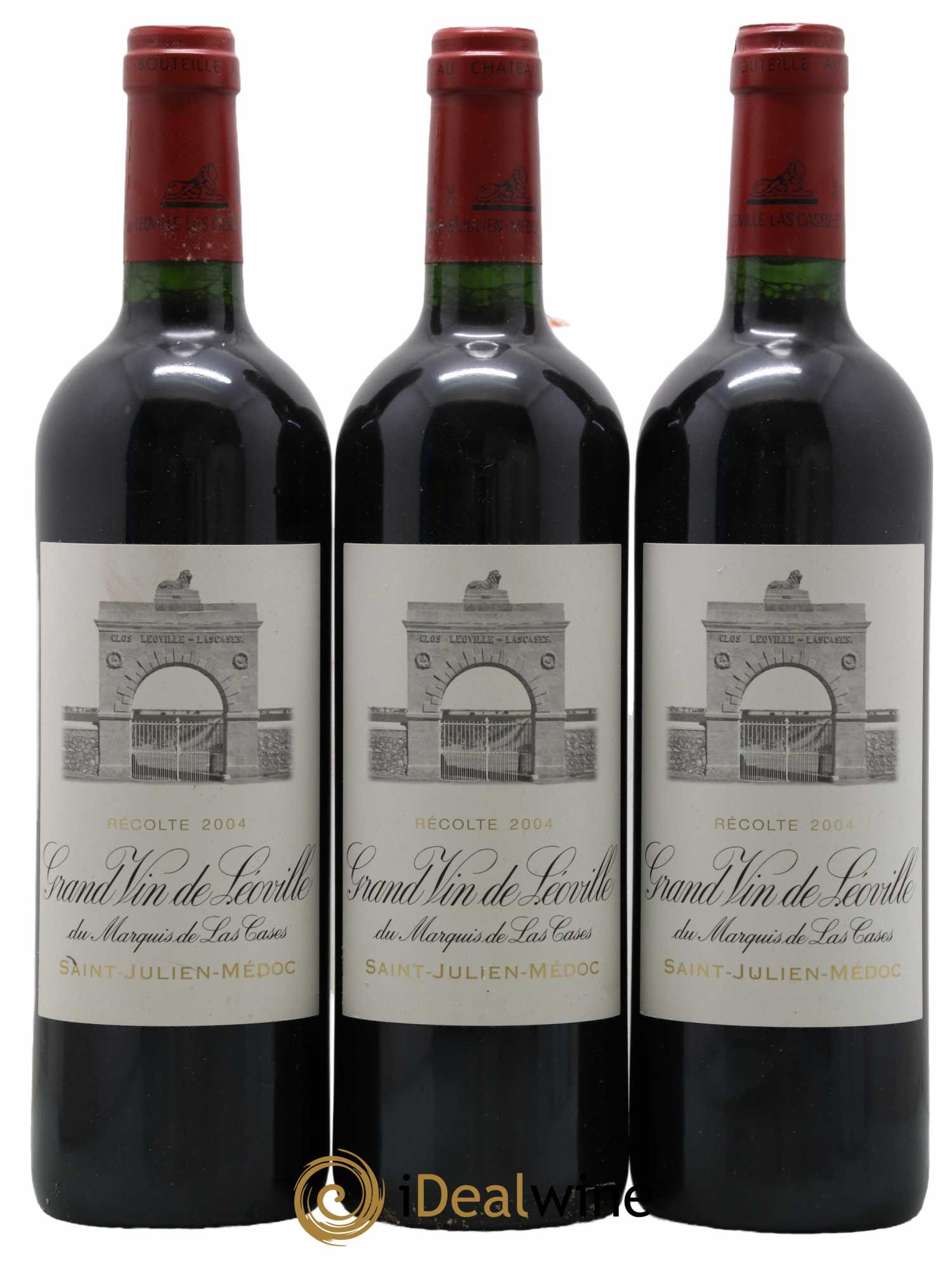 Château Léoville Las Cases 2ème Grand Cru Classé 2004 - Lot de 3 bouteilles - 0