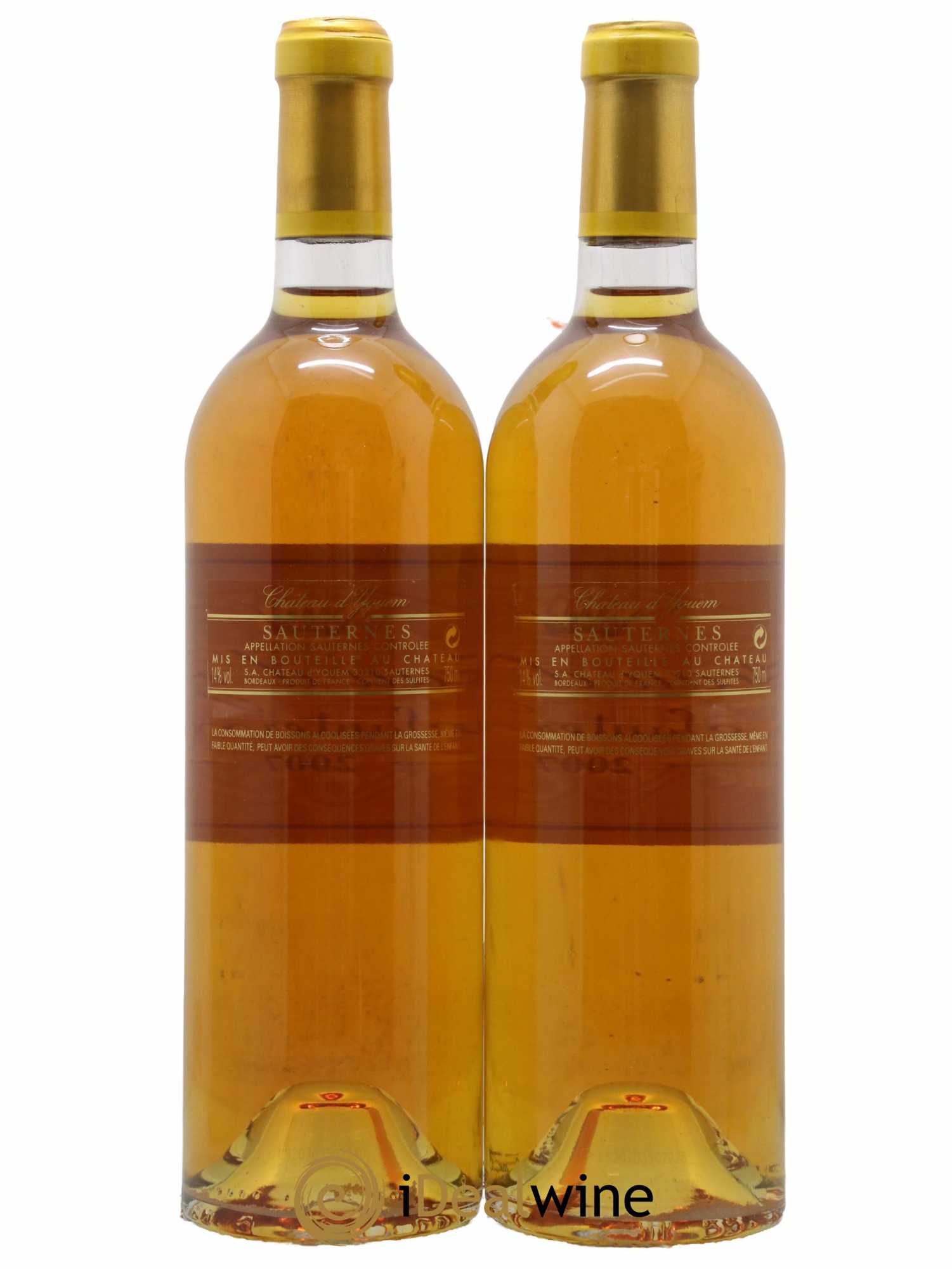 Château d' Yquem 1er Cru Classé Supérieur 2007 - Lotto di 2 bottiglie - 1