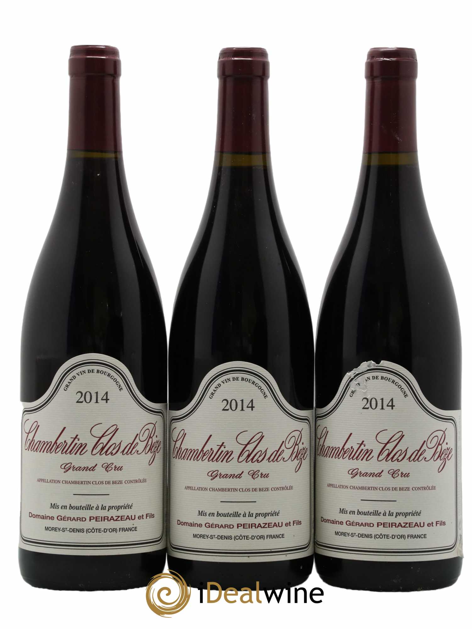 Chambertin Clos de Bèze Grand Cru Gérard Peirazeau 2014 - Lot de 3 bouteilles - 0